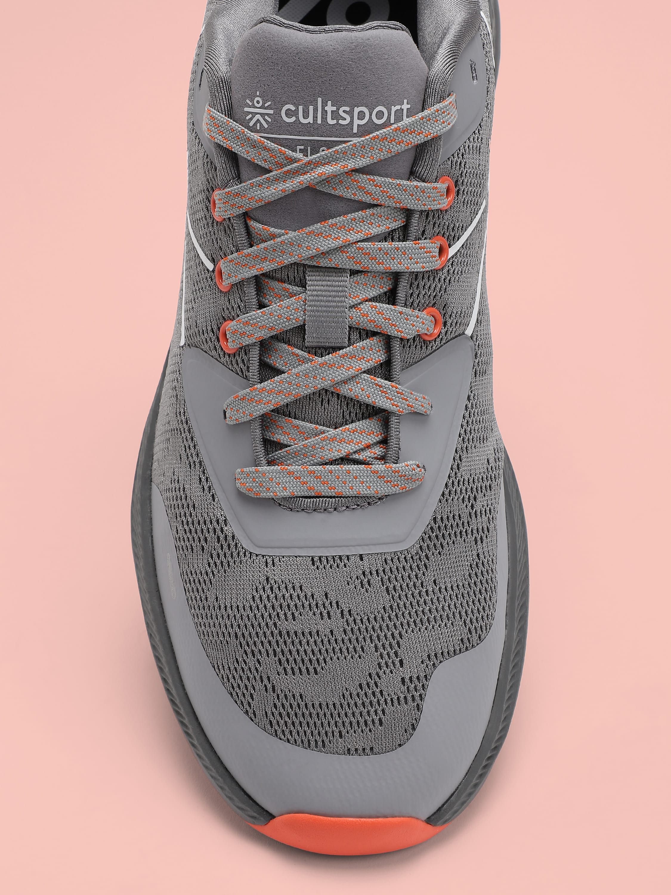 cult Flomo Men Running Shoes - Grey/Orange - Image 8