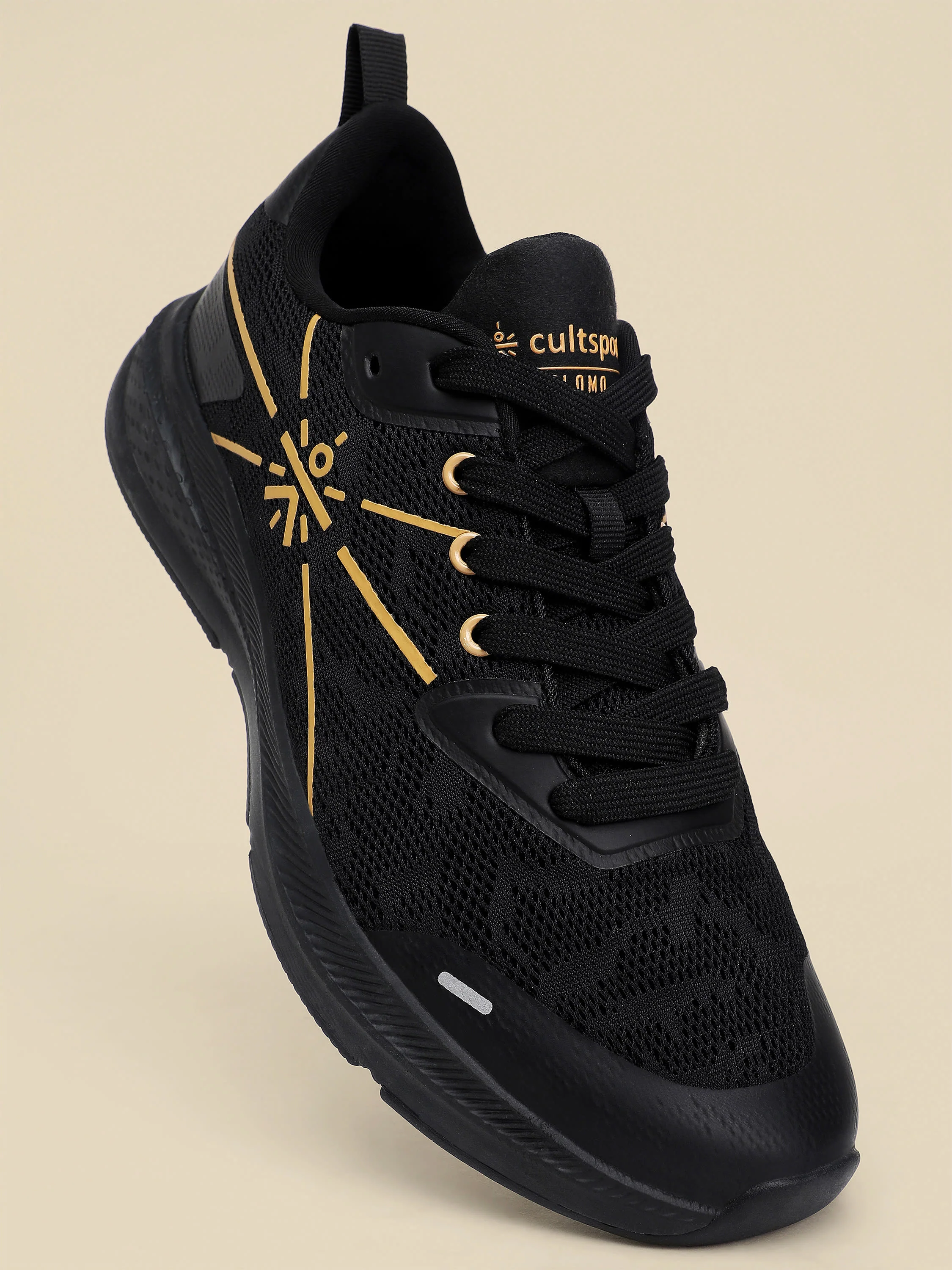 cult Flomo Men Running Shoes - Black/Gold - Image 9