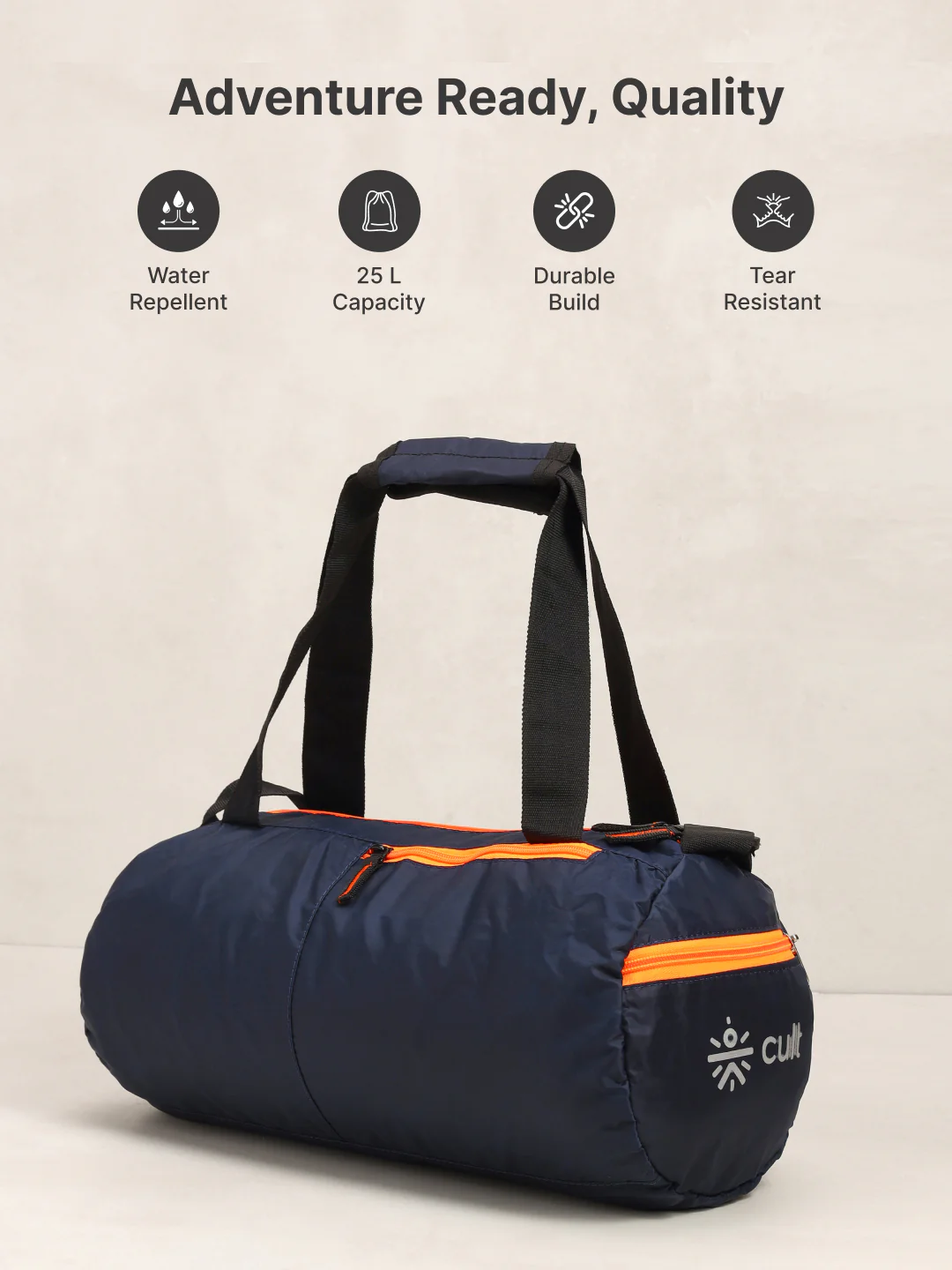 Foldable Gym Bag 20L - Navy - Image 3