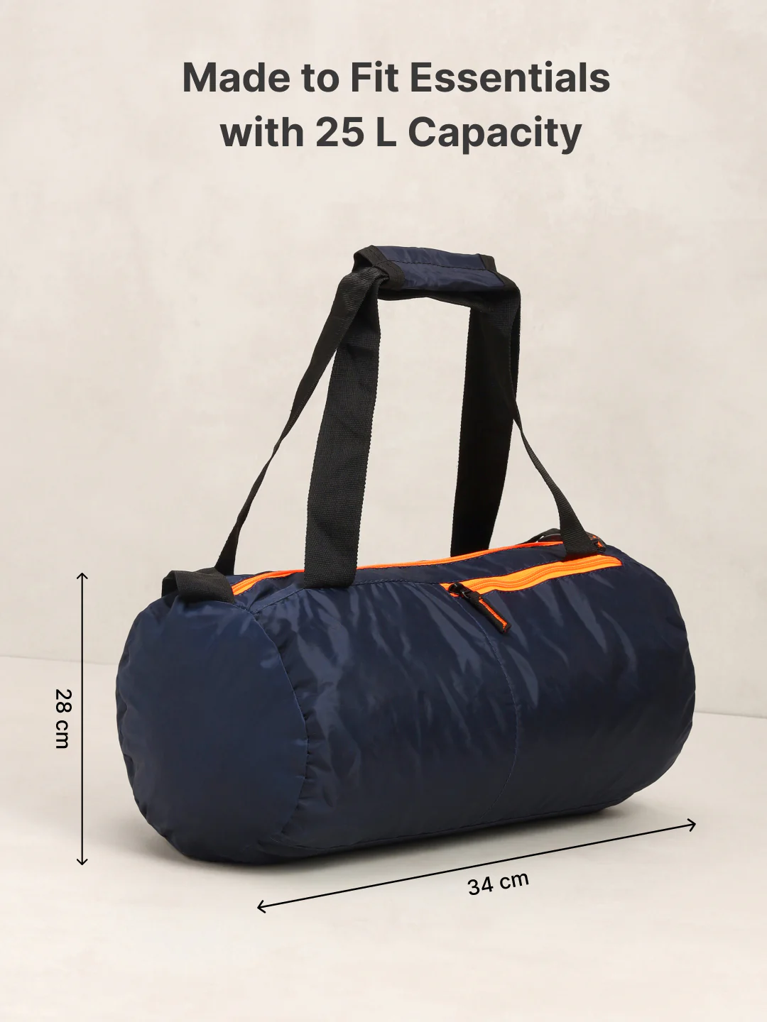 Foldable Gym Bag 20L - Navy - Image 6