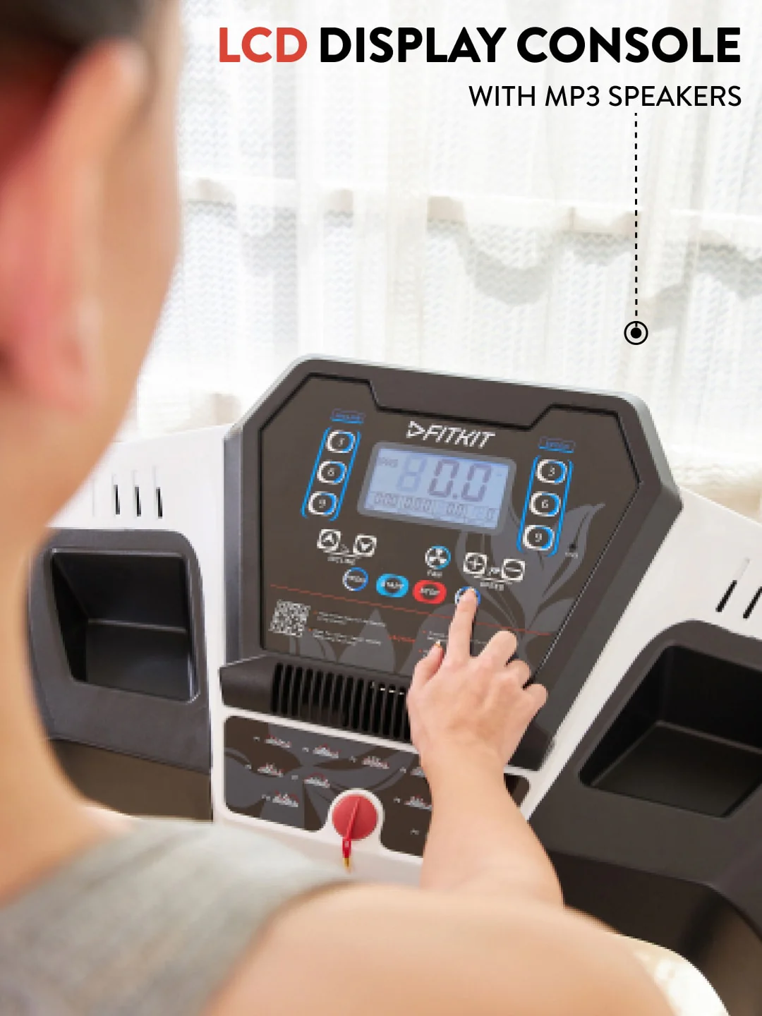 FT200S 4.5 HP Peak Treadmill | 15-level Auto-Incline | Max Weight-110kg | Max Speed-16kmph (with 6 Months extended warranty) - Image 4