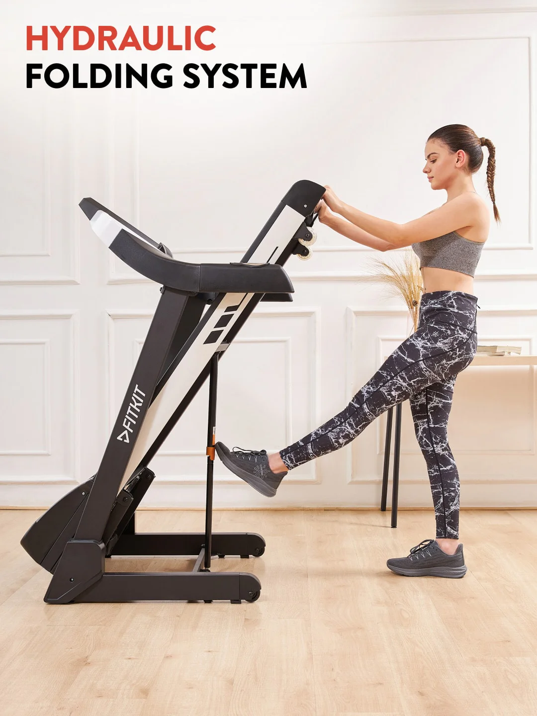 FT200S 4.5 HP Peak Treadmill | 15-level Auto-Incline | Max Weight-110kg | Max Speed-16kmph (with 6 Months extended warranty) - Image 5