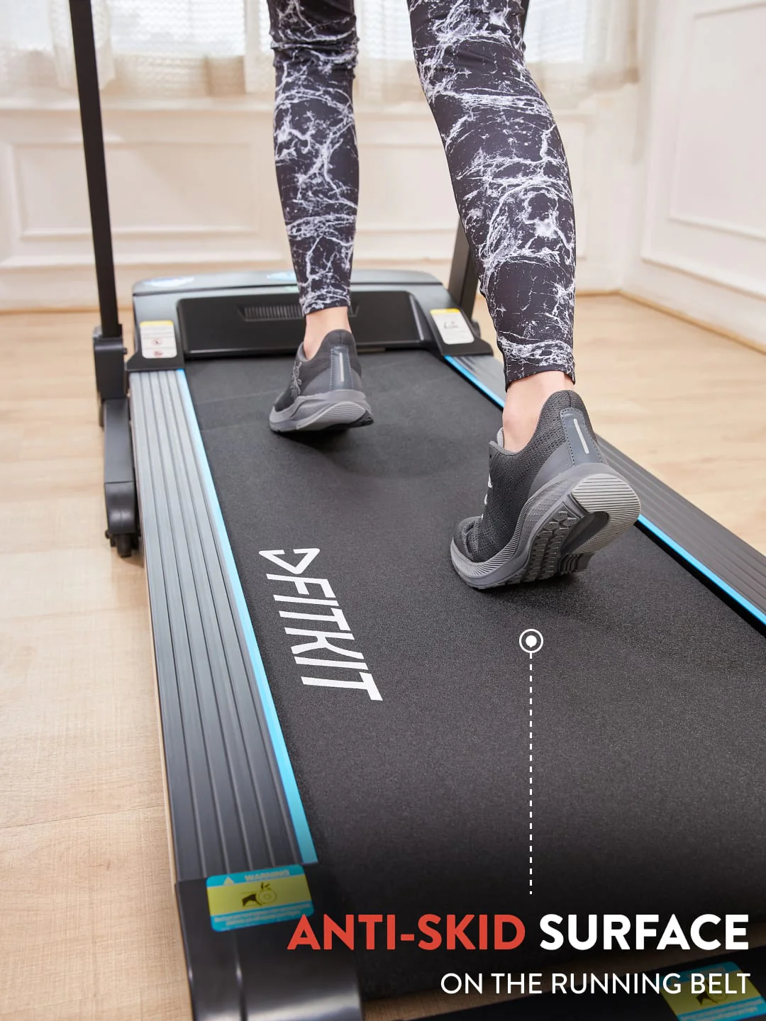 FT200S 4.5 HP Peak Treadmill | 15-level Auto-Incline | Max Weight-110kg | Max Speed-16kmph (with 6 Months extended warranty) - Image 6