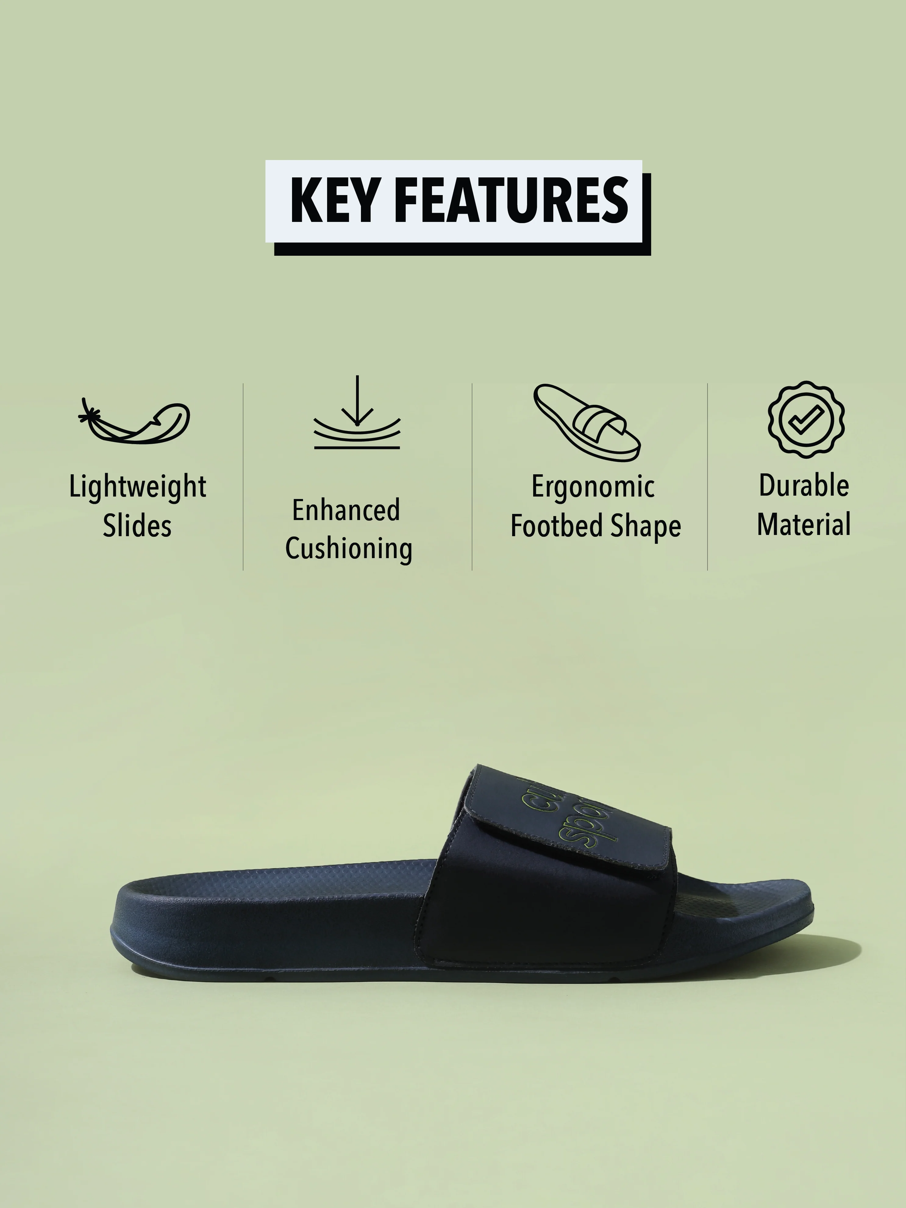 cult Glissade Navy Men Slides - Image 3