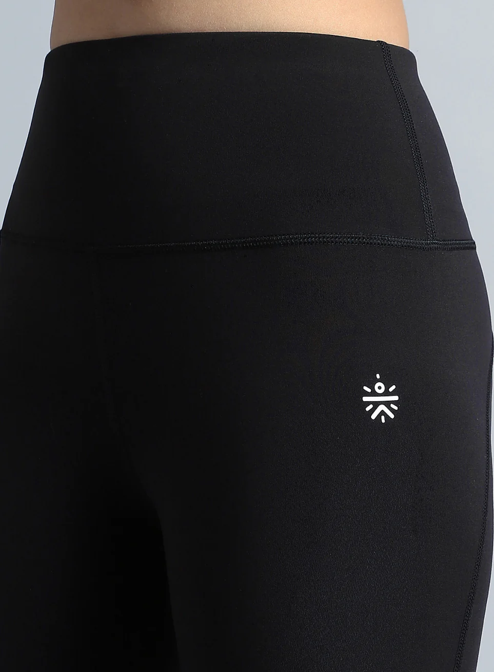 Black Graphic Print Active Tights - Image 7