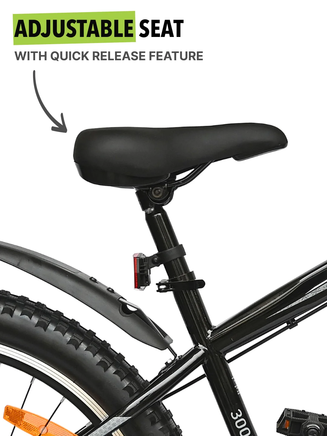 GTX30026TBLACK Steel Single Speed 26 inch Mountain Cycle, Front Suspension and Double Wall Alloy Rim, - Image 4