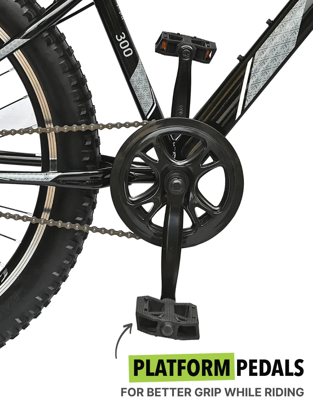 GTX30026TBLACK Steel Single Speed 26 inch Mountain Cycle, Front Suspension and Double Wall Alloy Rim, - Image 5