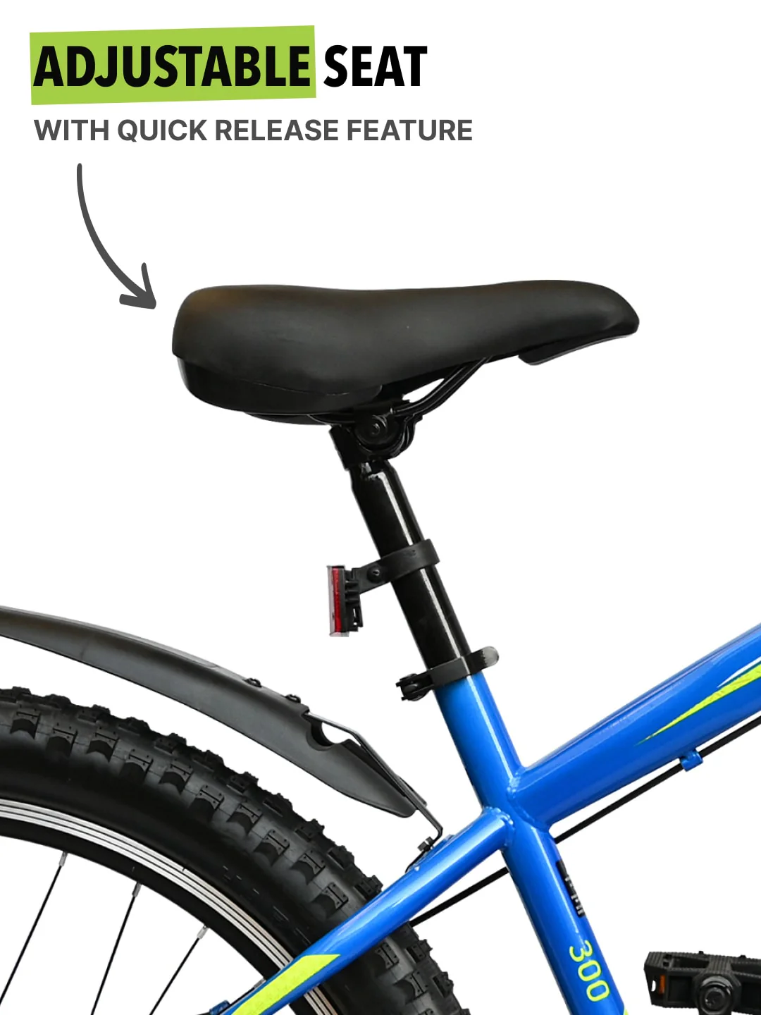 GTX30026TBLUE Steel Single Speed 26 inch Mountain Cycle, Front Suspension and Double Wall Rim - Image 4