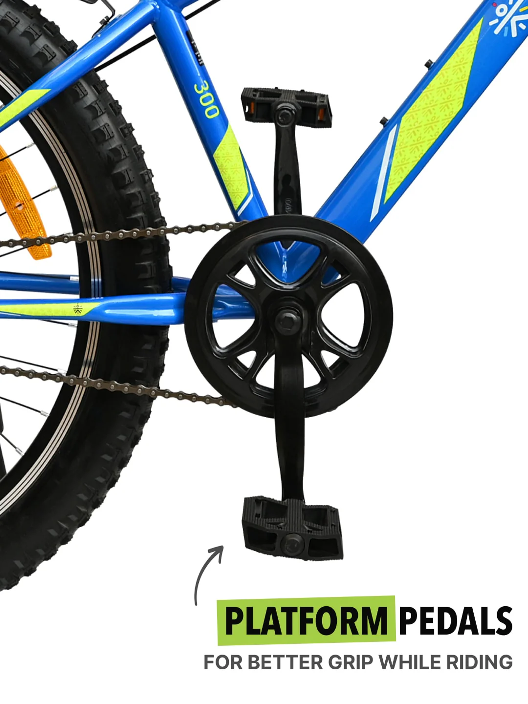 GTX30026TBLUE Steel Single Speed 26 inch Mountain Cycle, Front Suspension and Double Wall Rim - Image 5