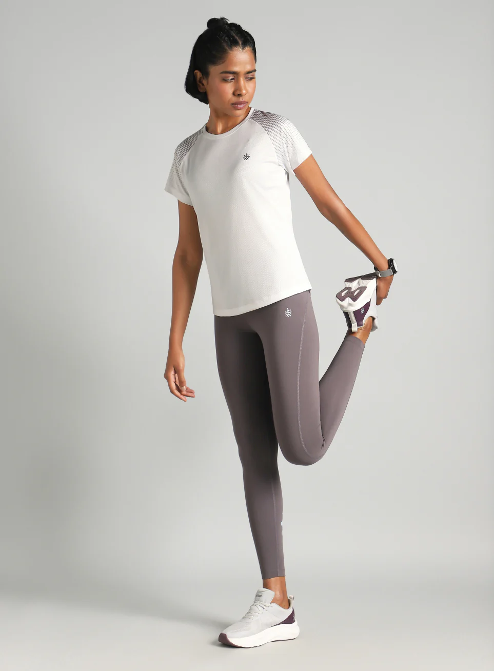 Halftone Print Raglan Workout T-shirt - Image 2