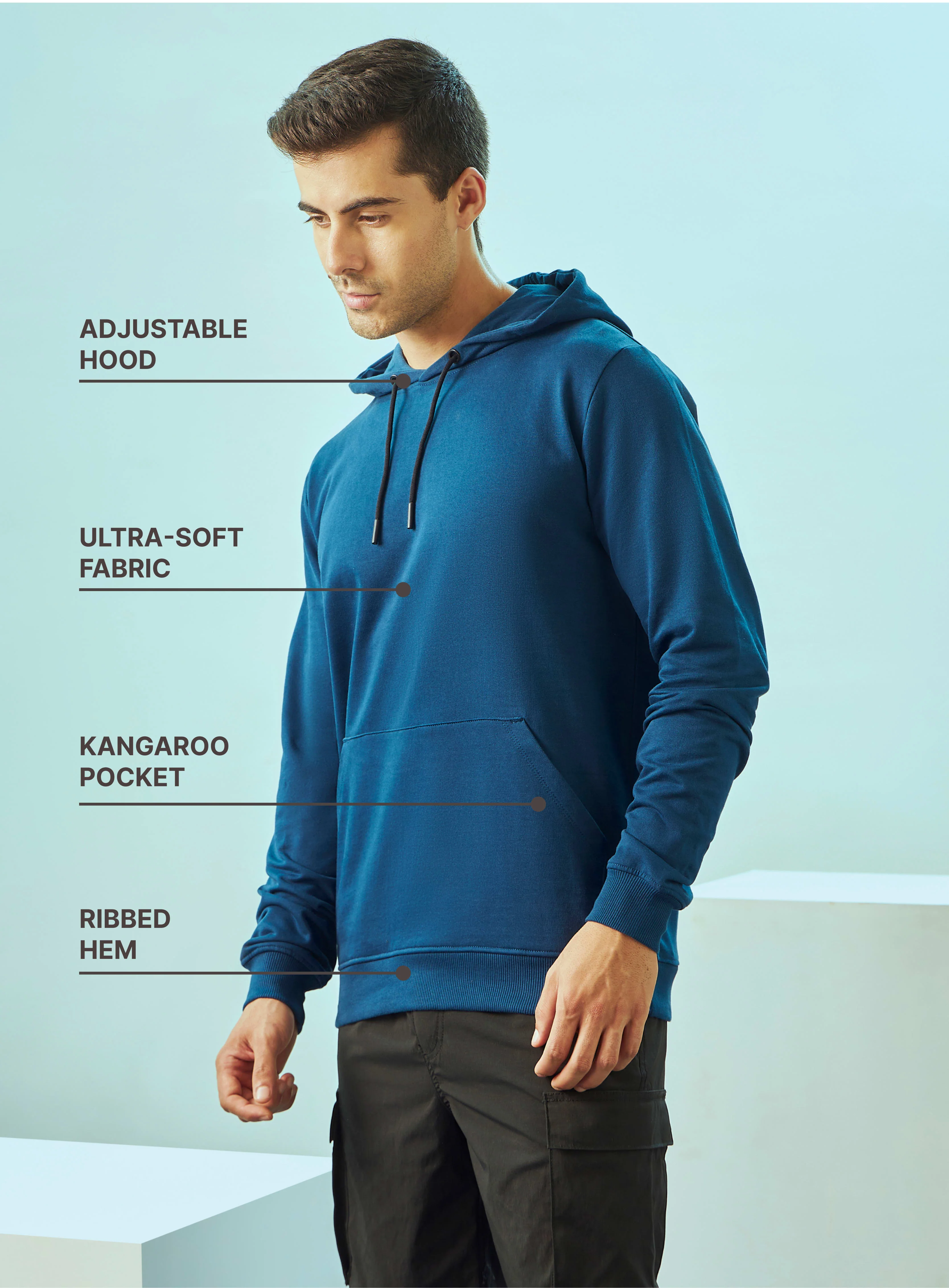 Hooded Sweatshirt with Kangaroo Pocket - Image 4