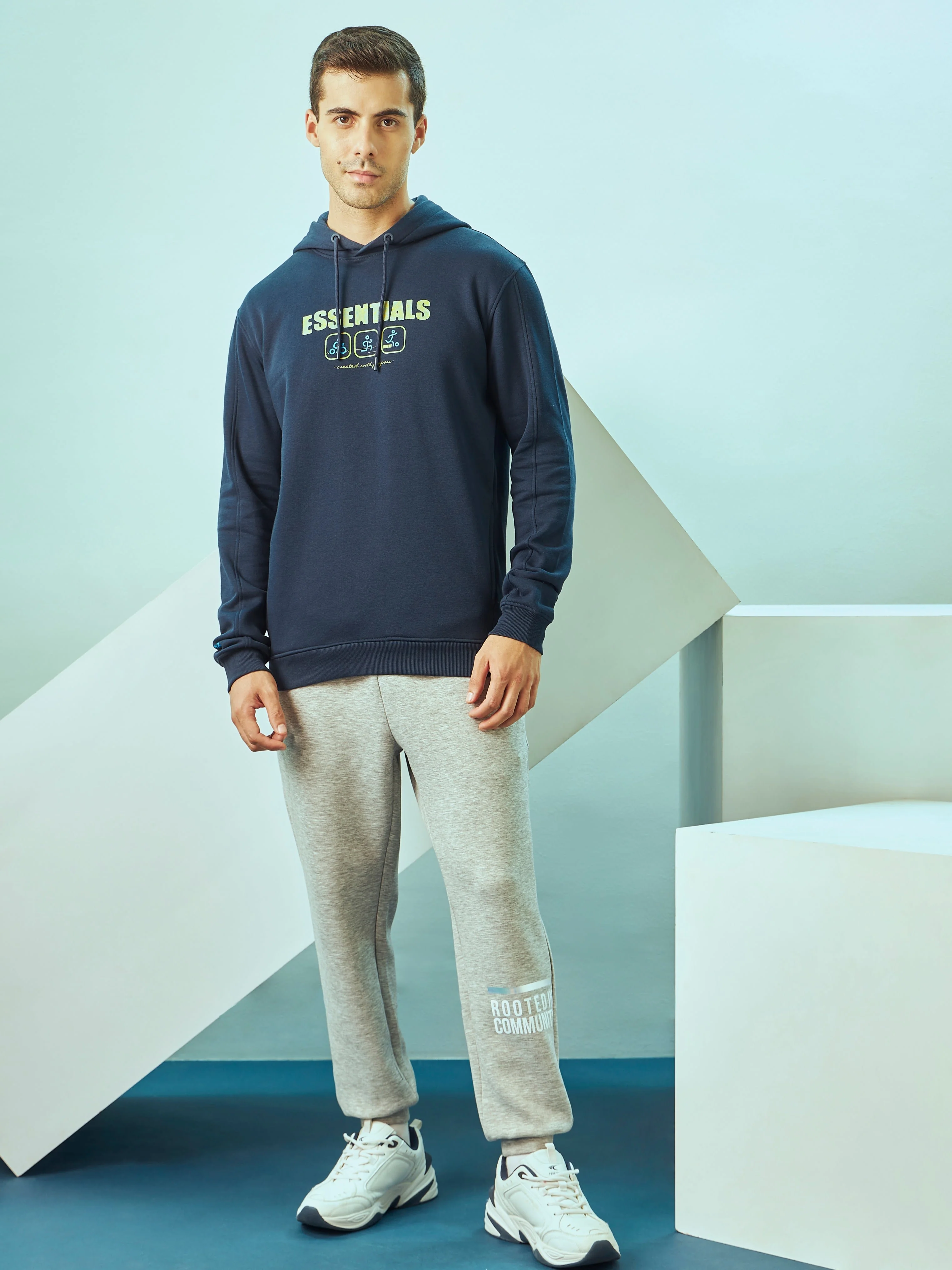 Hooded Sweatshirt with Slit Pockets - Image 2