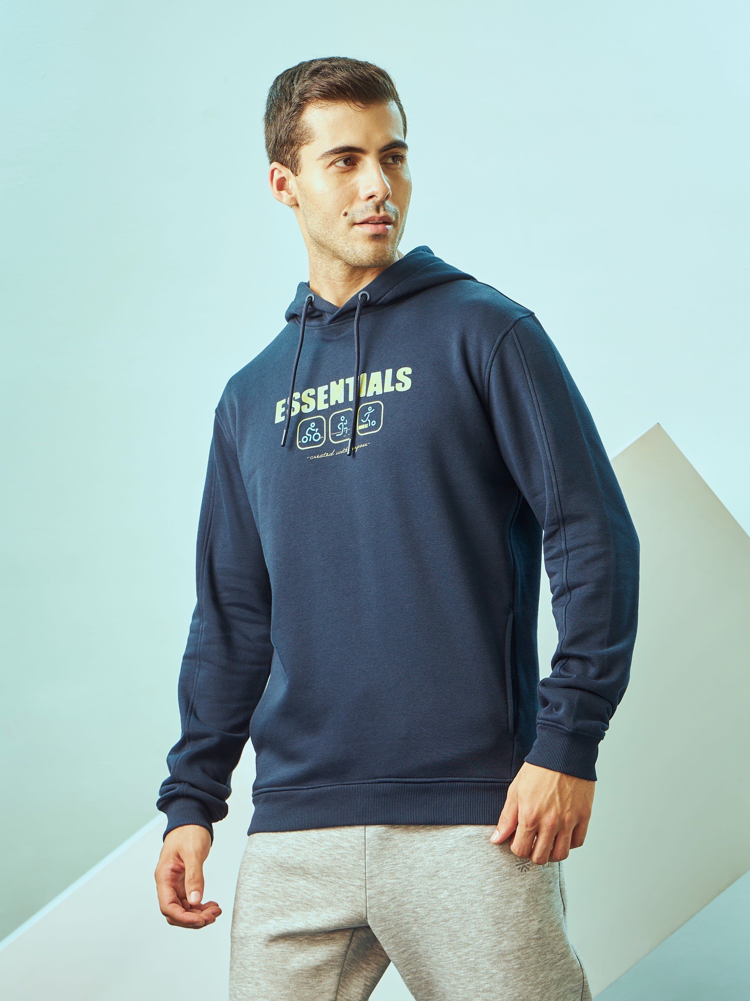 Hooded Sweatshirt with Slit Pockets - Image 3