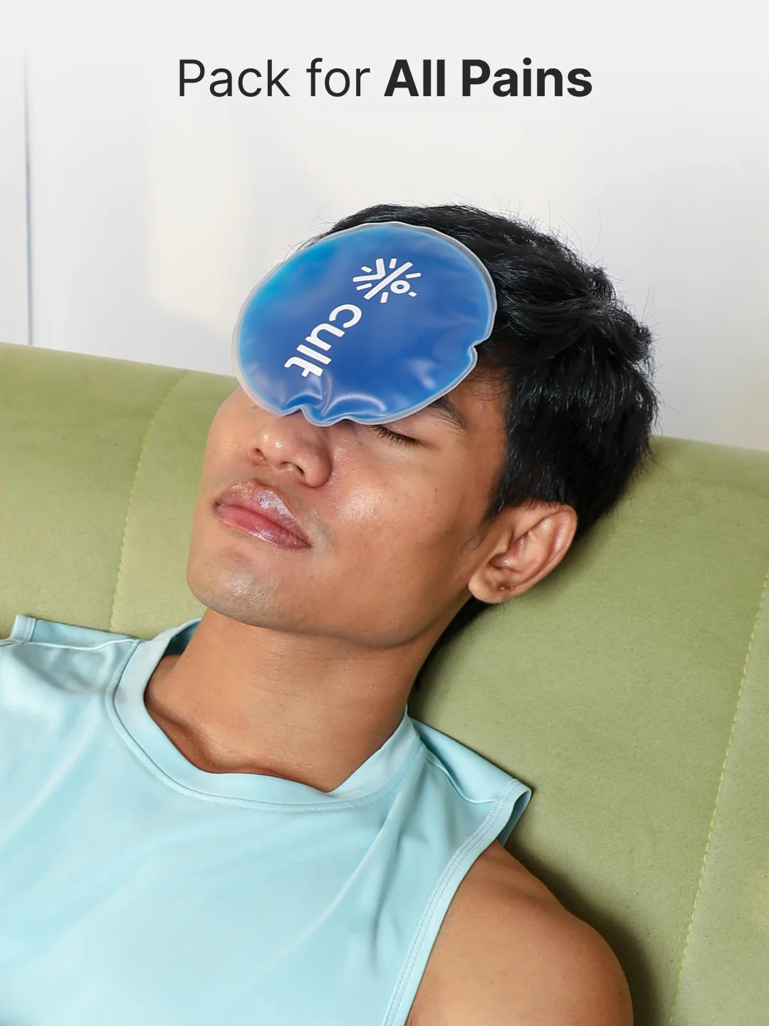 Hot & Cold Gel Pack with Eye Mask Reusable Pain Relief for Headaches, Puffiness, Injuries & Everyday Recovery Pack of 3 - Image 2