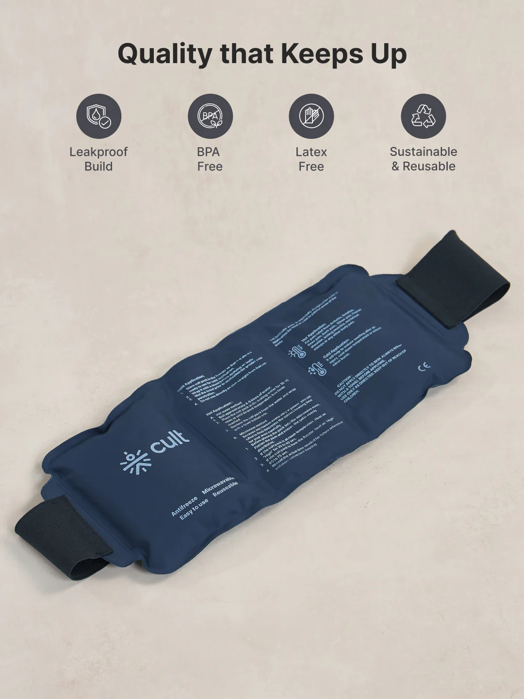 Hot & Cold Gel Pack with Velcro strap - Image 3