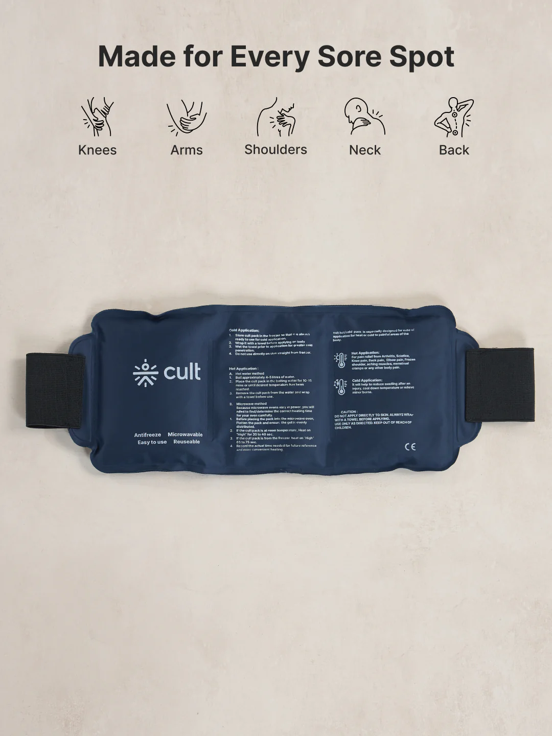Hot & Cold Gel Pack with Velcro strap - Image 5