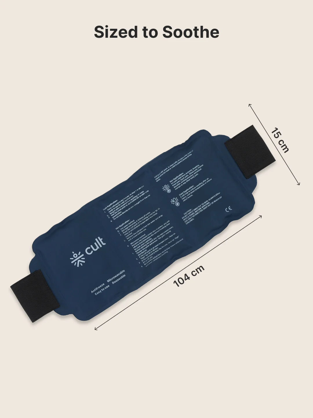 Hot & Cold Gel Pack with Velcro strap - Image 7