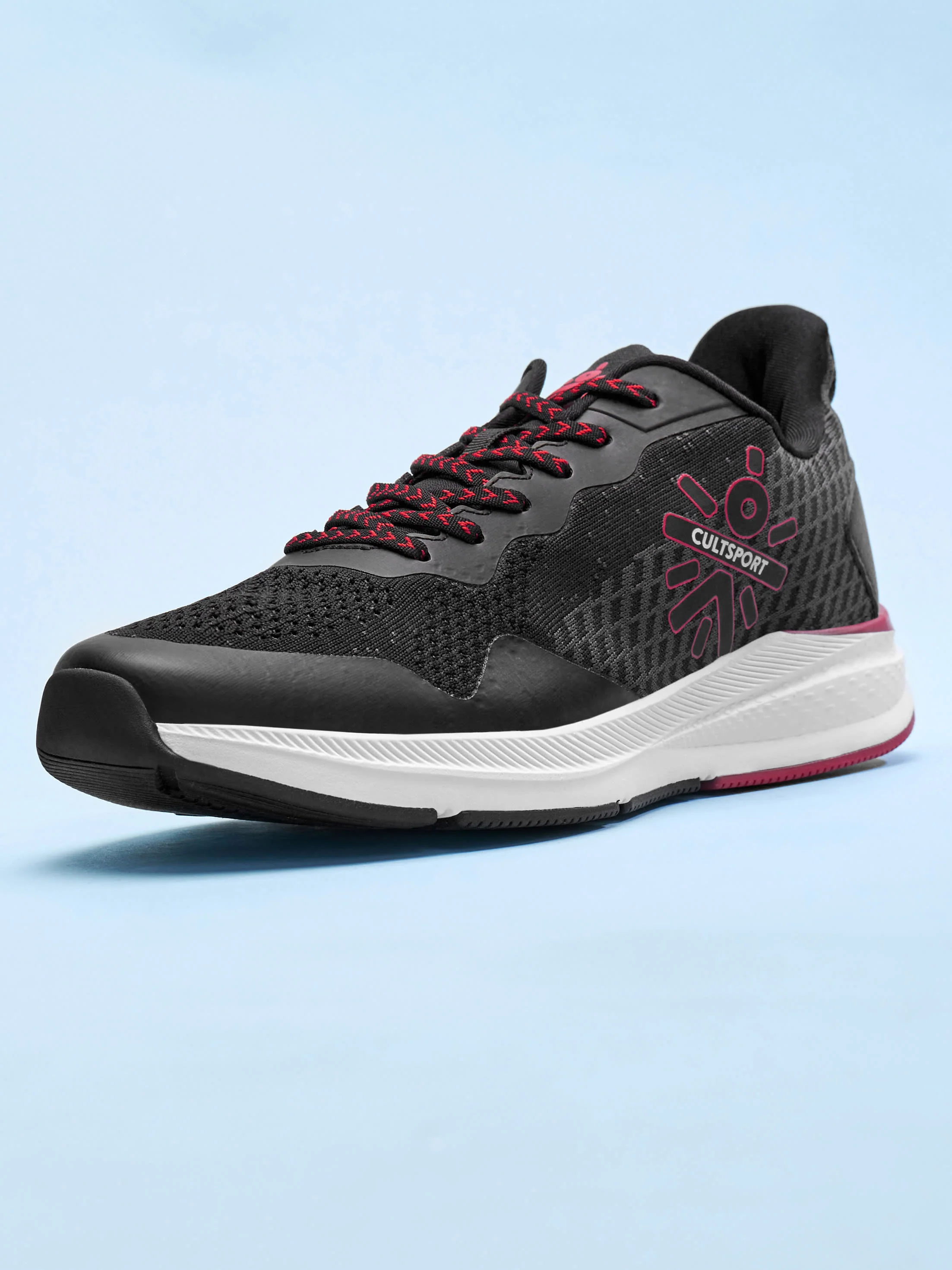 cult Hustle Men Running Shoes - Black - Image 3