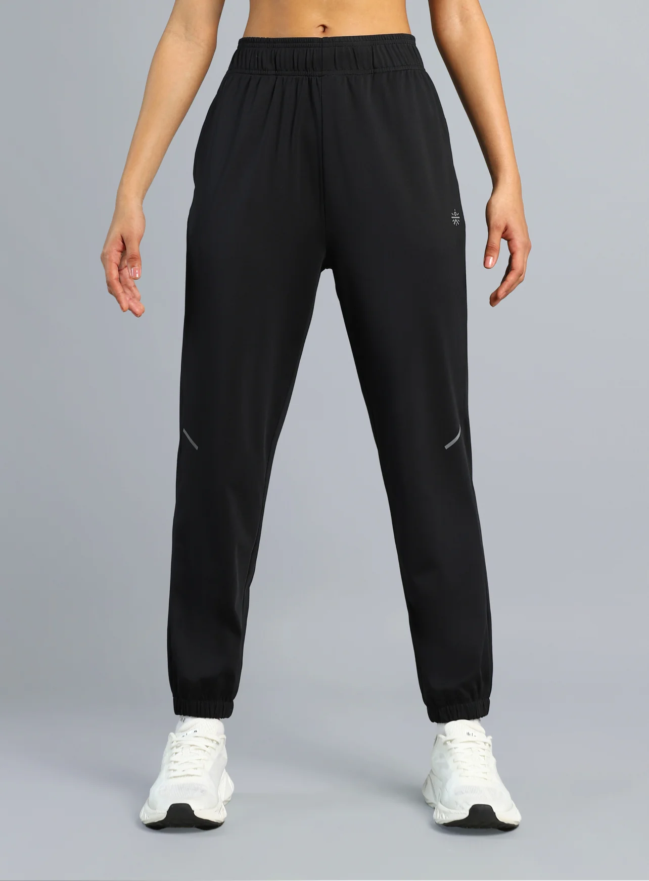 Women's Black Iconic Running Joggers - Image 4
