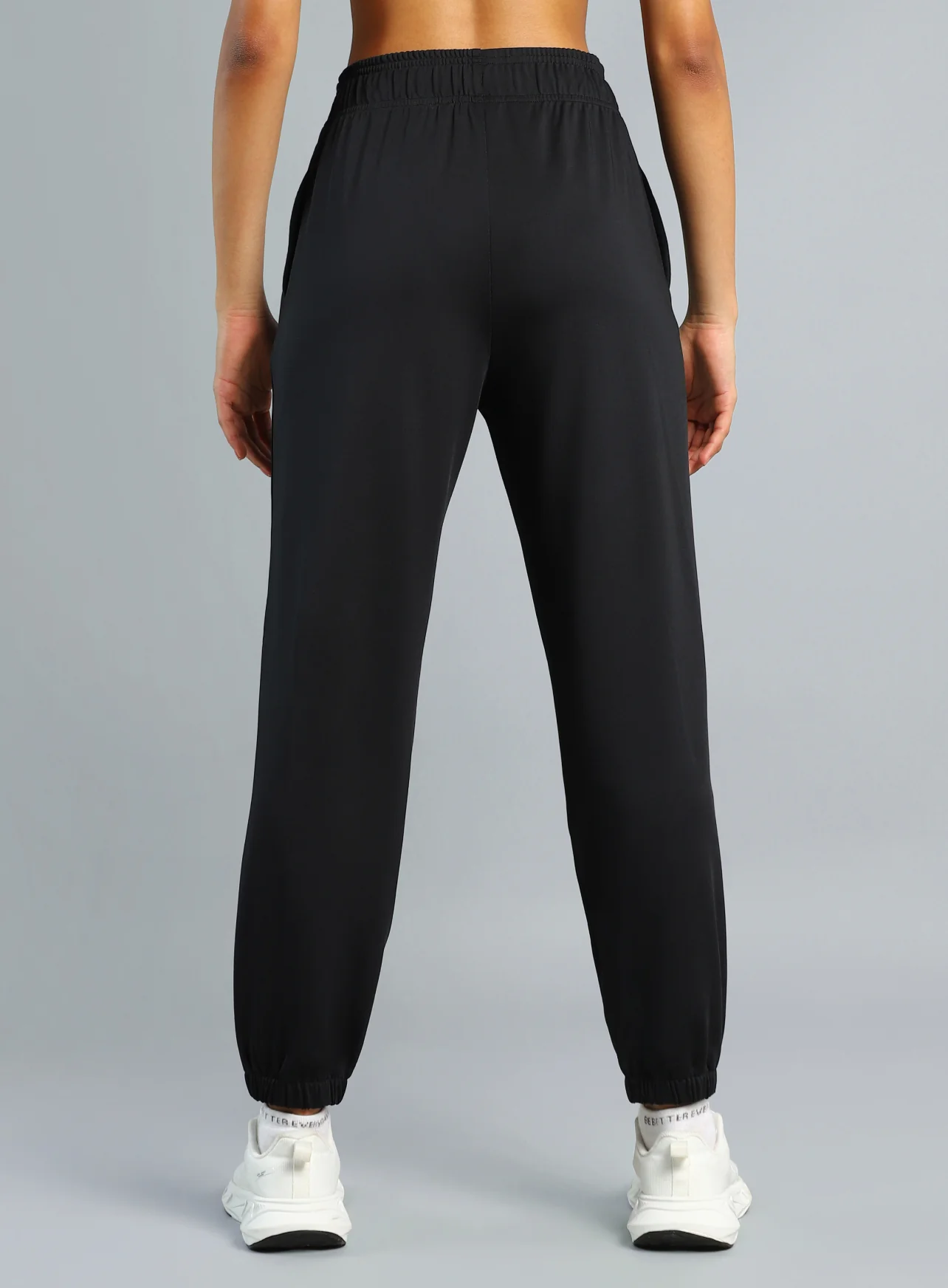 Women's Black Iconic Running Joggers - Image 6