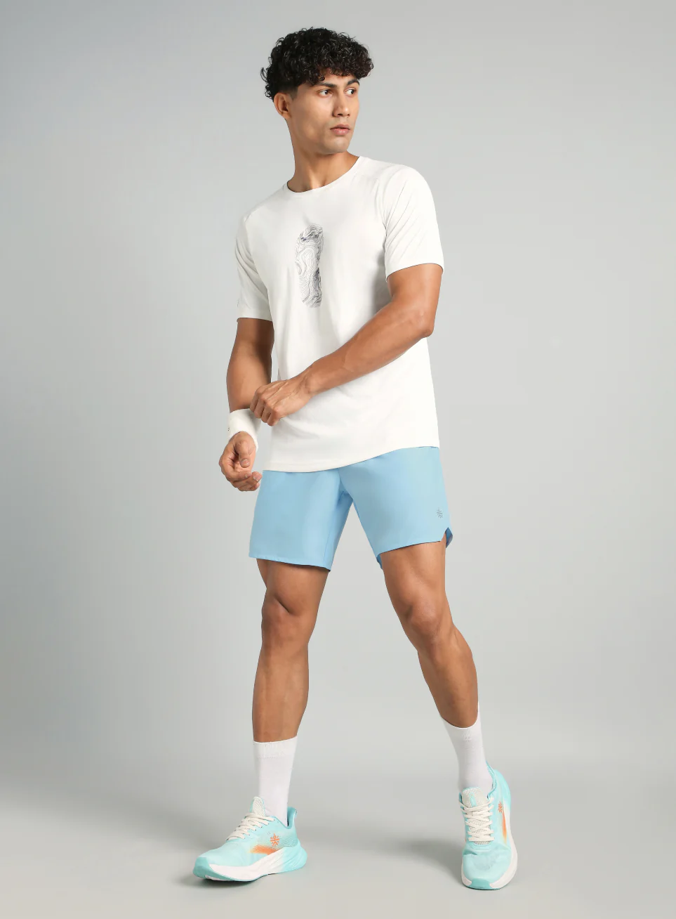 Iconic Blue Running Shorts - Image 2