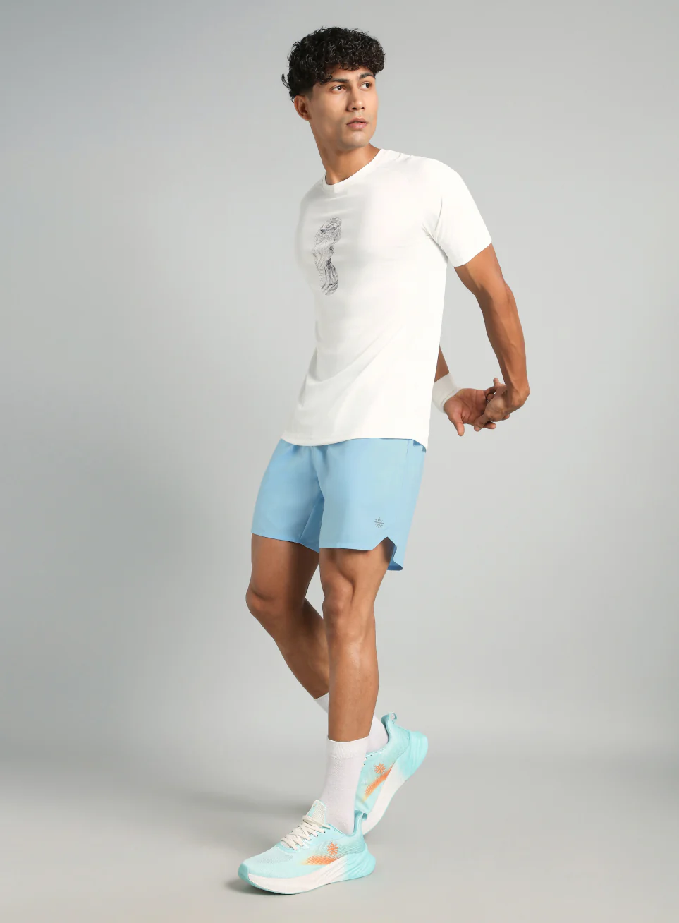 Iconic Blue Running Shorts - Image 3