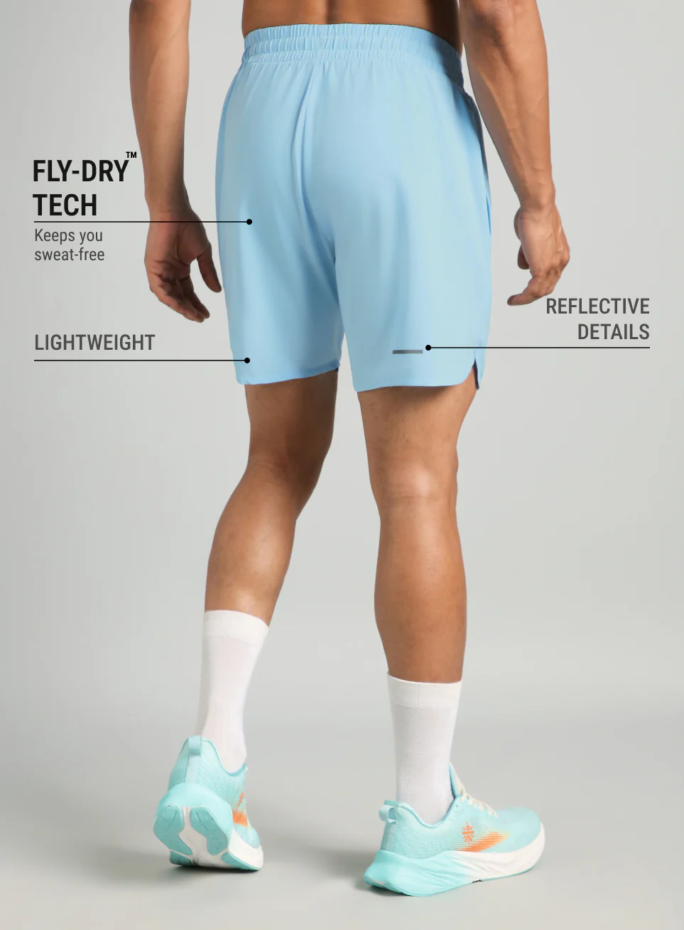 Iconic Blue Running Shorts - Image 6