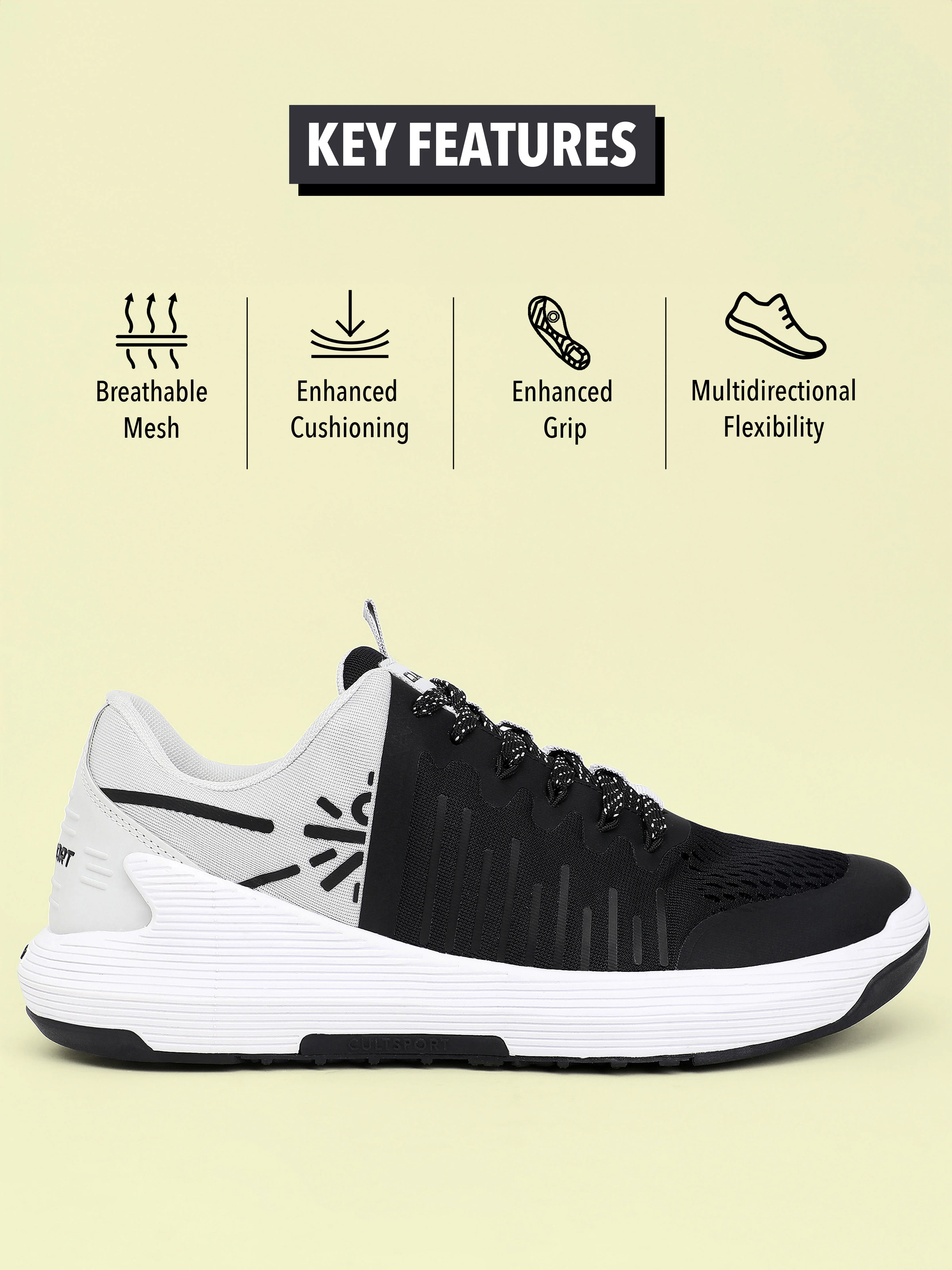 cult Impact Men Training Shoes - Black - Image 2