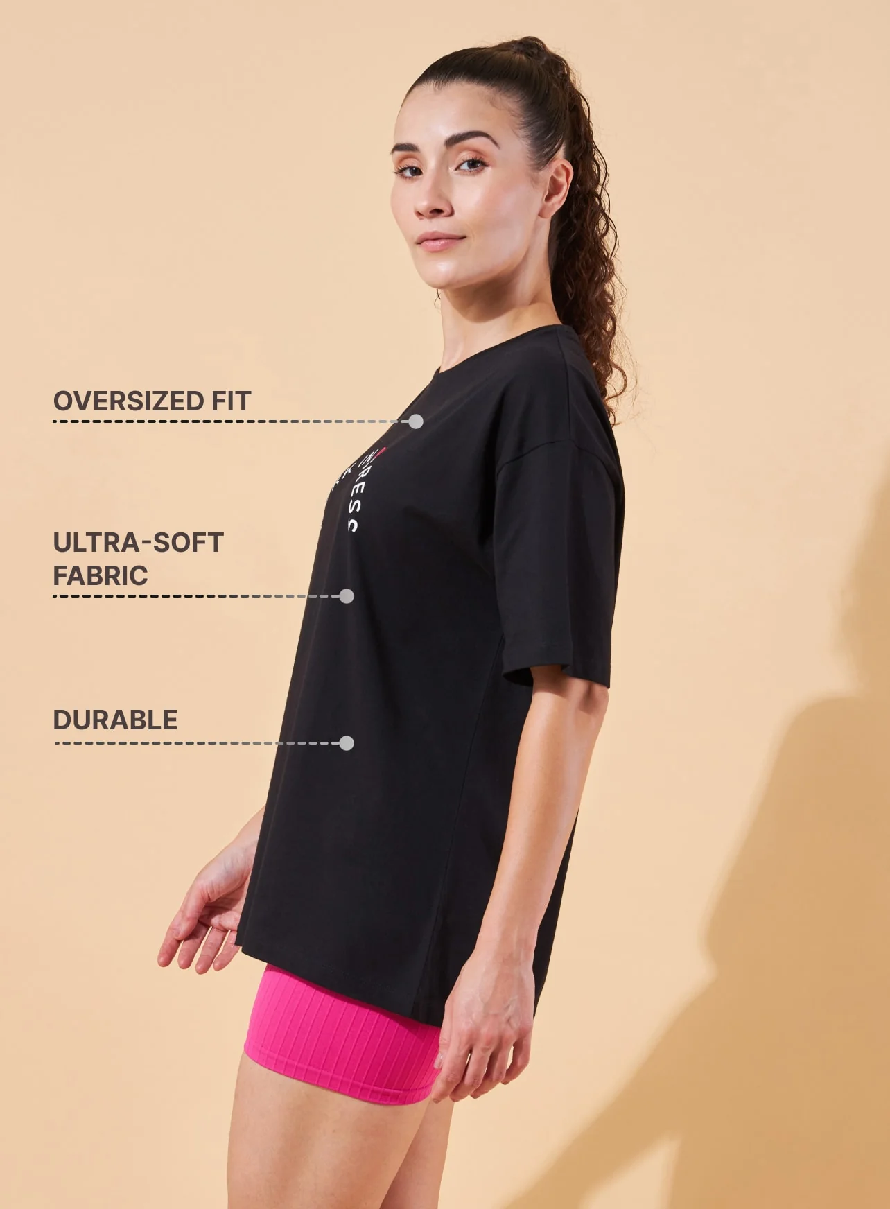 Lifestyle Cotton Oversized Graphic T-shirt - Image 5