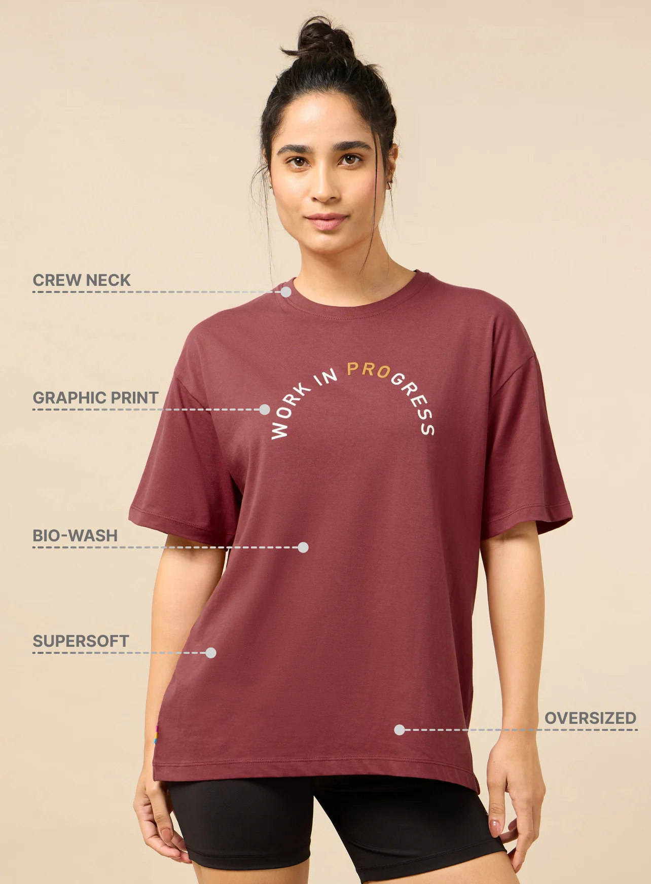Lifestyle Cotton Oversized Graphic T-shirt - Image 4