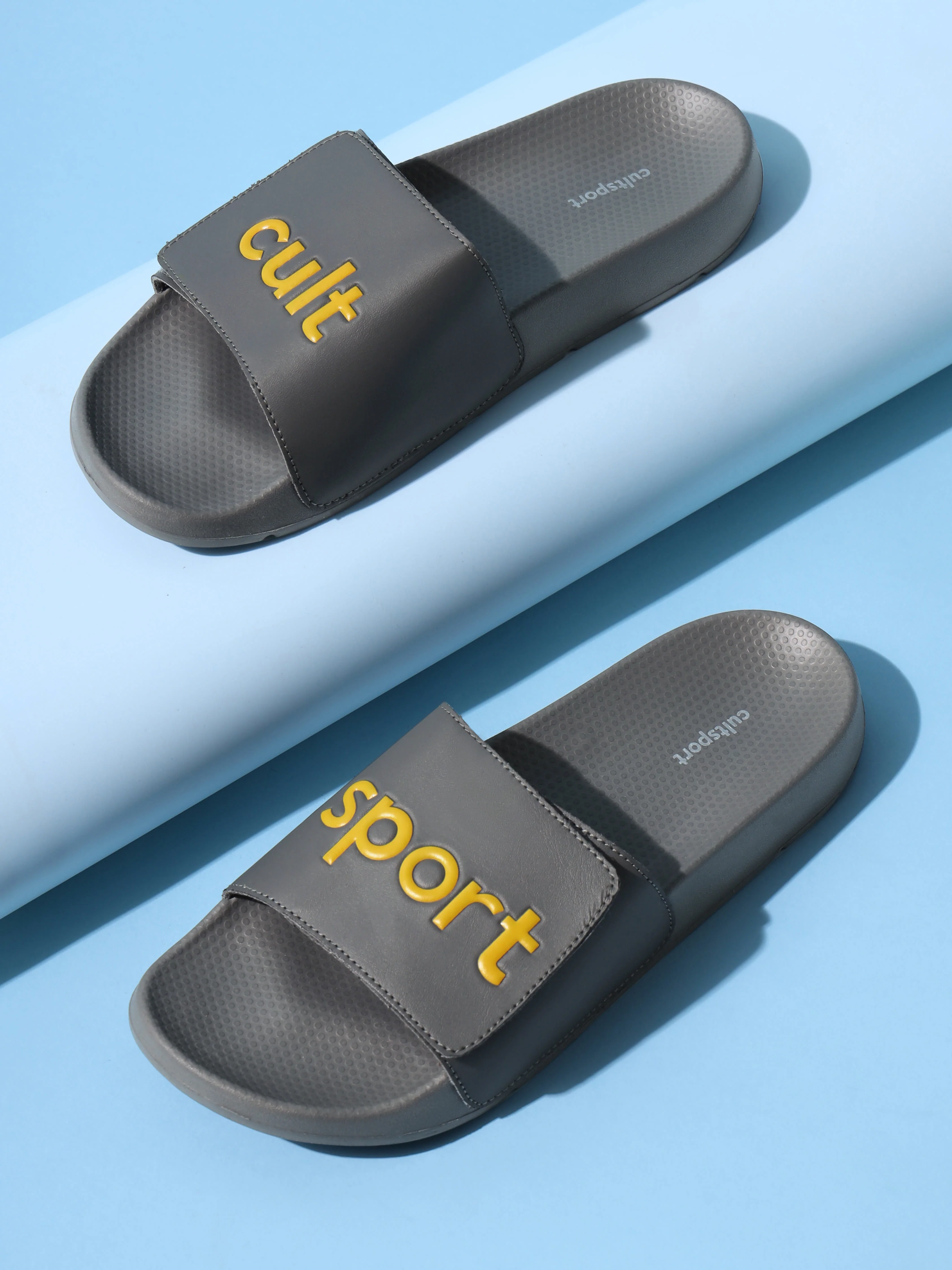 cult Locomo Grey Men Slides - Image 2
