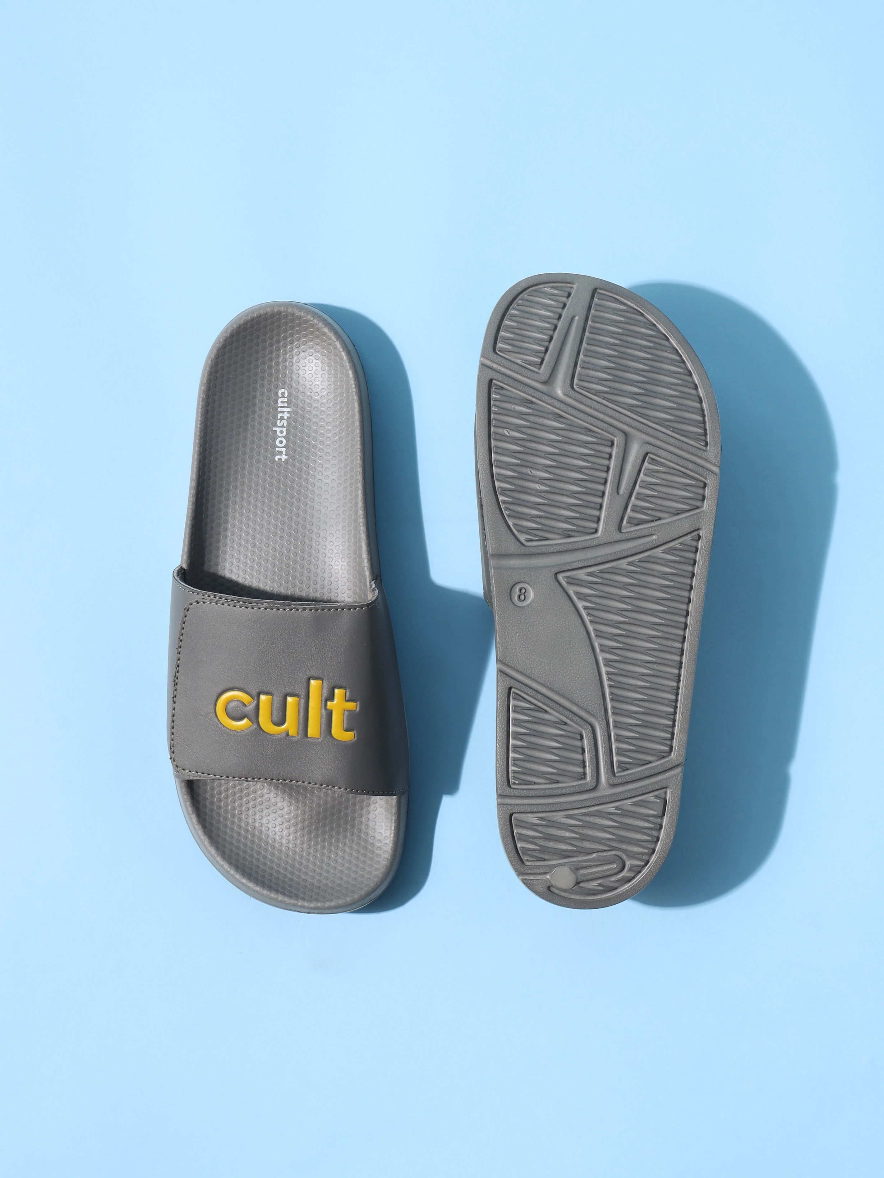 cult Locomo Grey Men Slides - Image 9