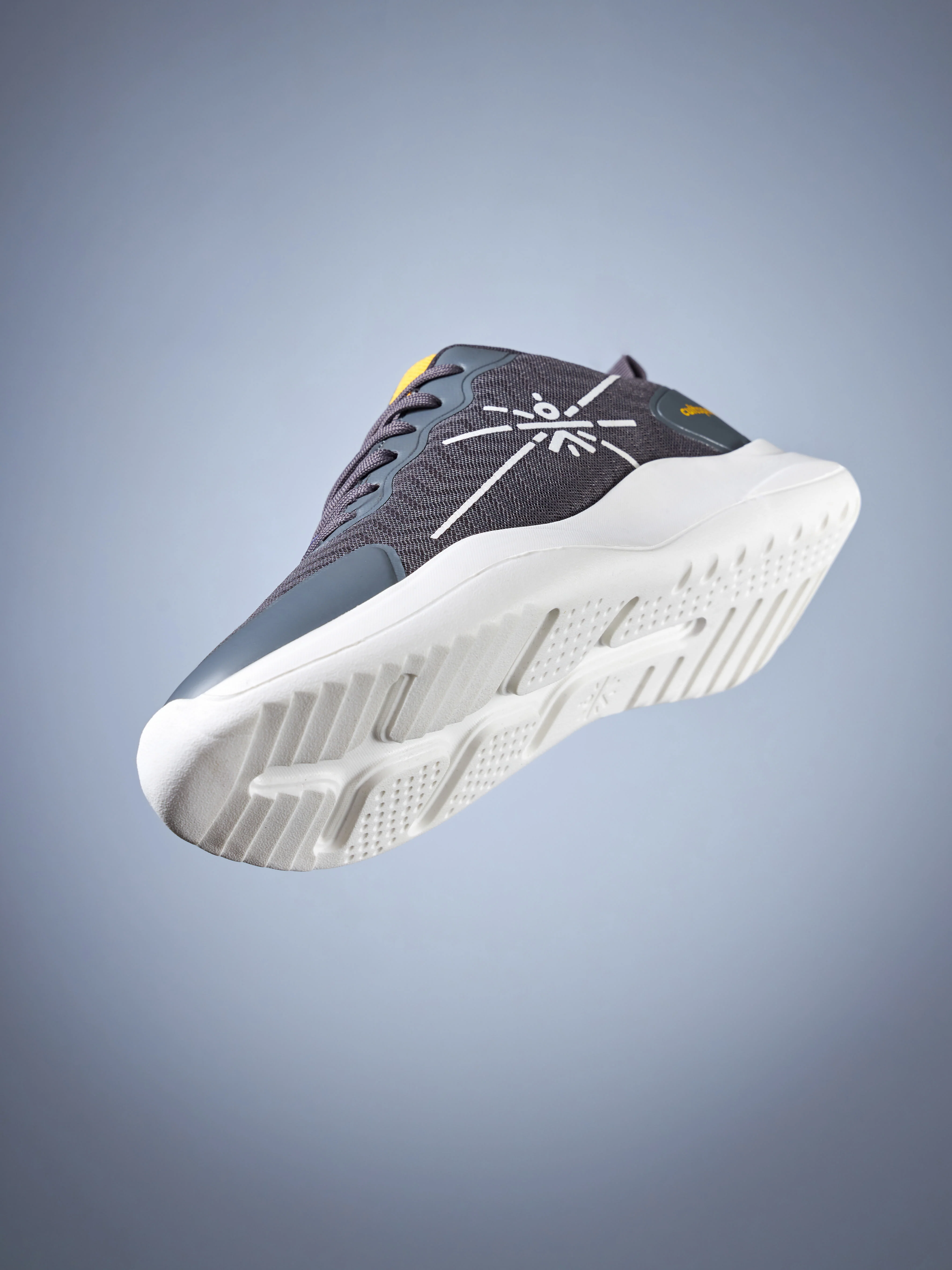 cult Lope Men Running Shoes - Grey/Yellow - Image 6