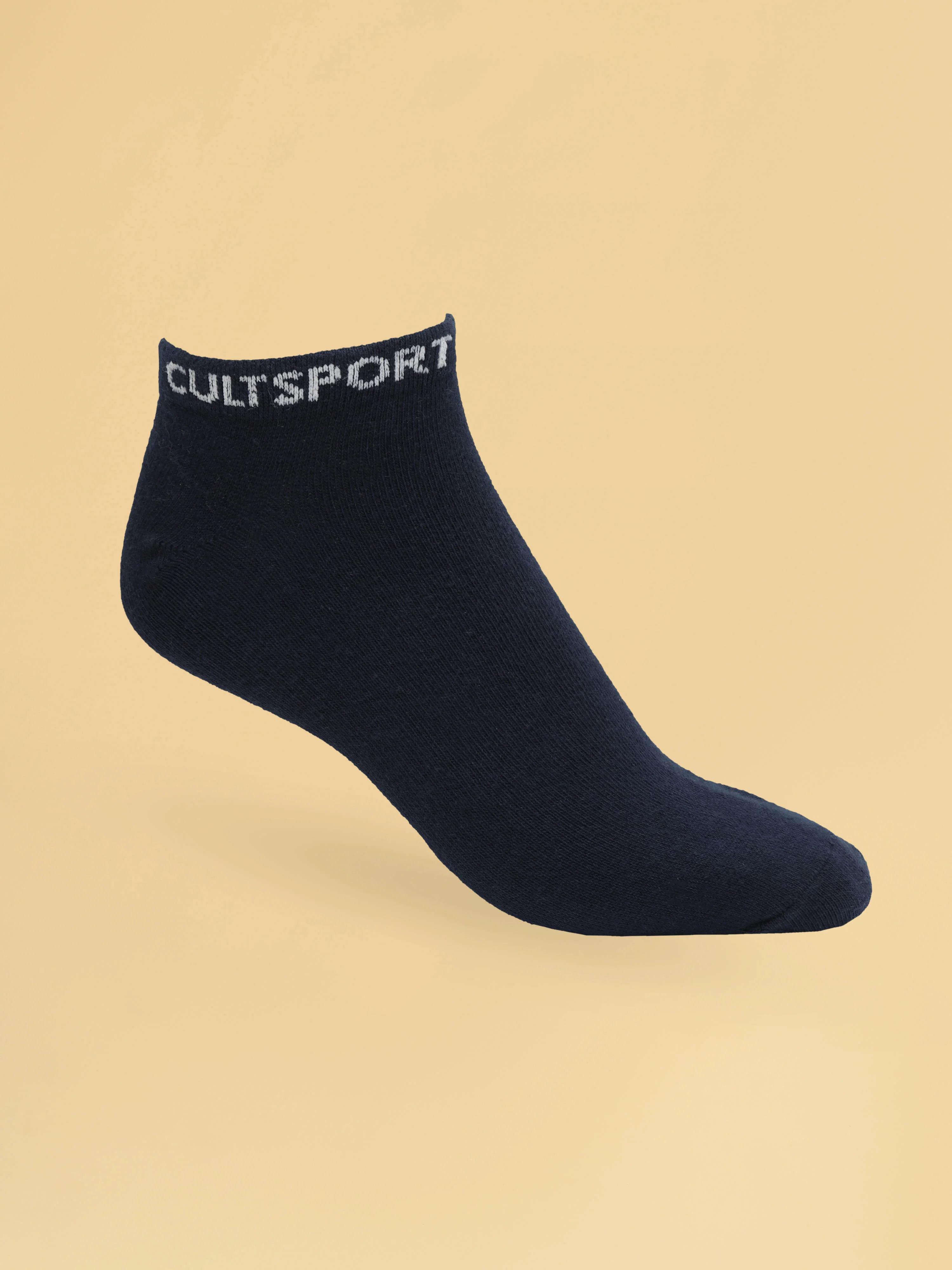 Sports Low Ankle Length Pack of 3 Black,Grey & Navy Men's Socks - Image 7