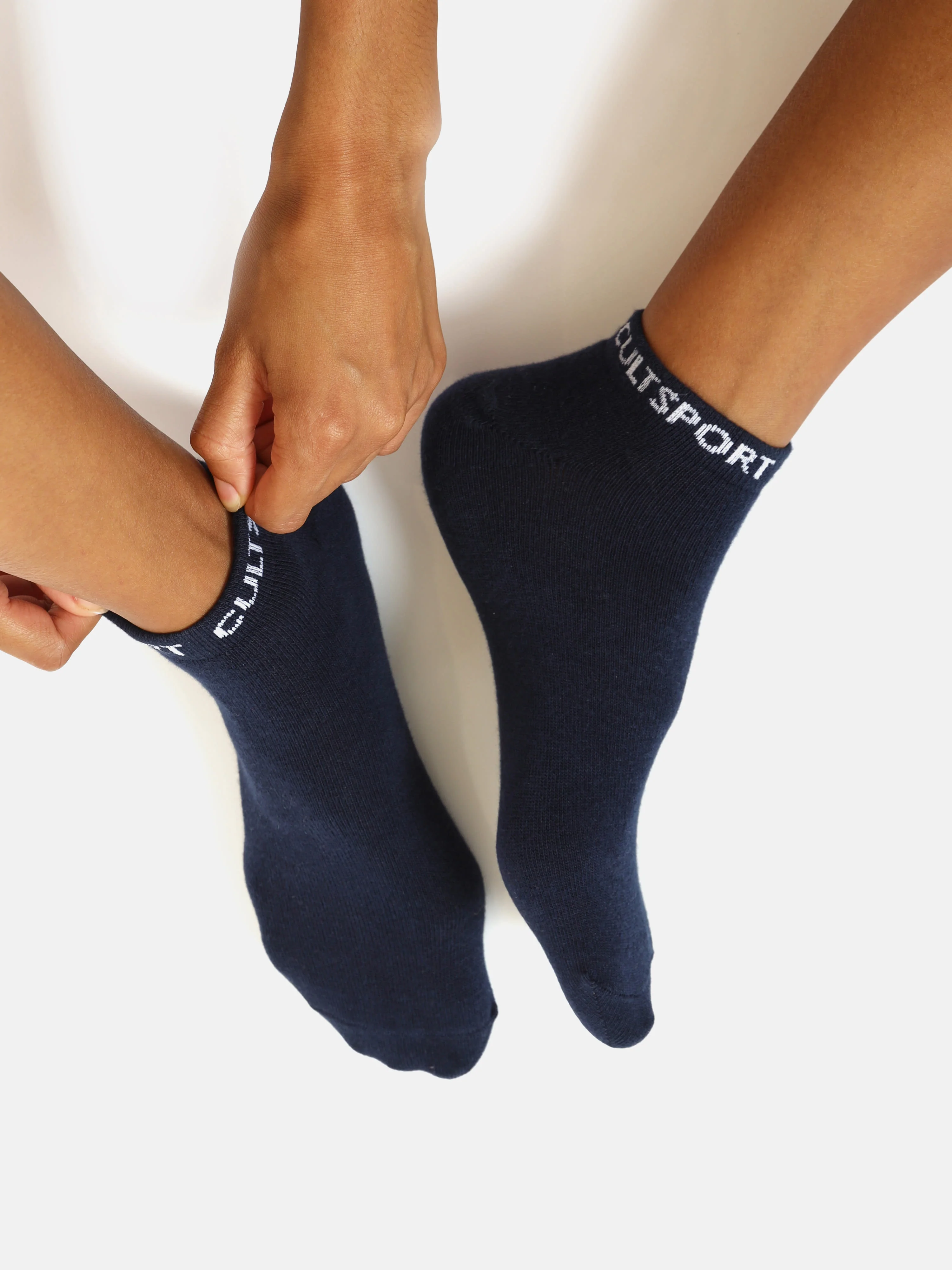 Sports Low Ankle Length Pack of 3 Peach,Black & Grey Women's Cotton Socks - Image 2