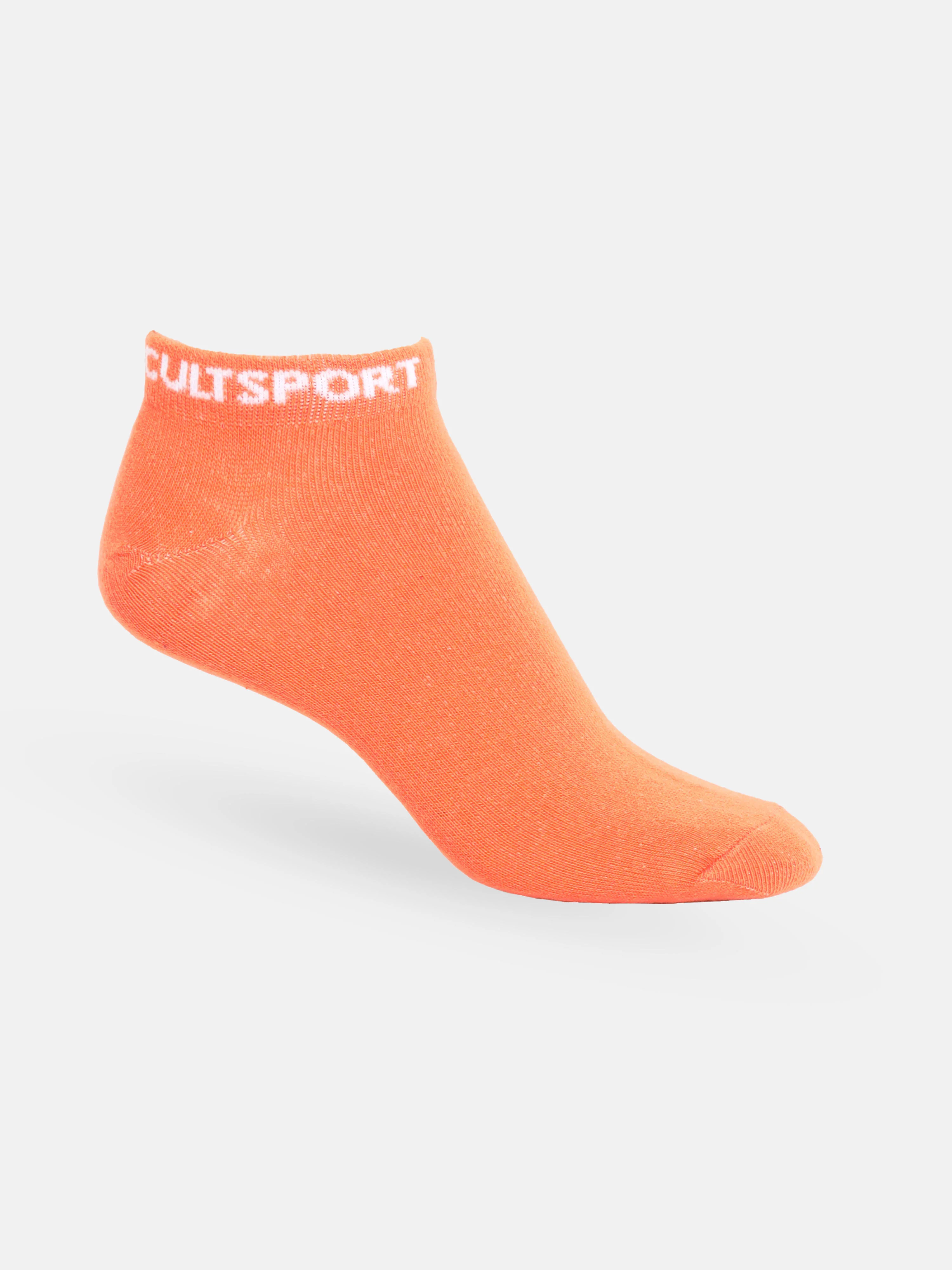 Sports Low Ankle Length Pack of 3 Peach,Black & Grey Women's Cotton Socks - Image 5