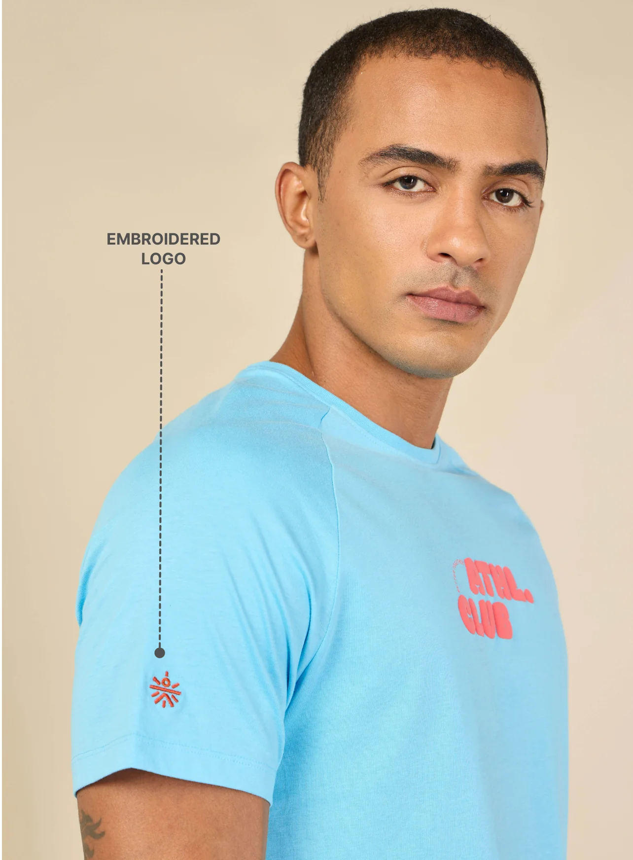 Men Ath. Club Blue T-shirt - Image 6