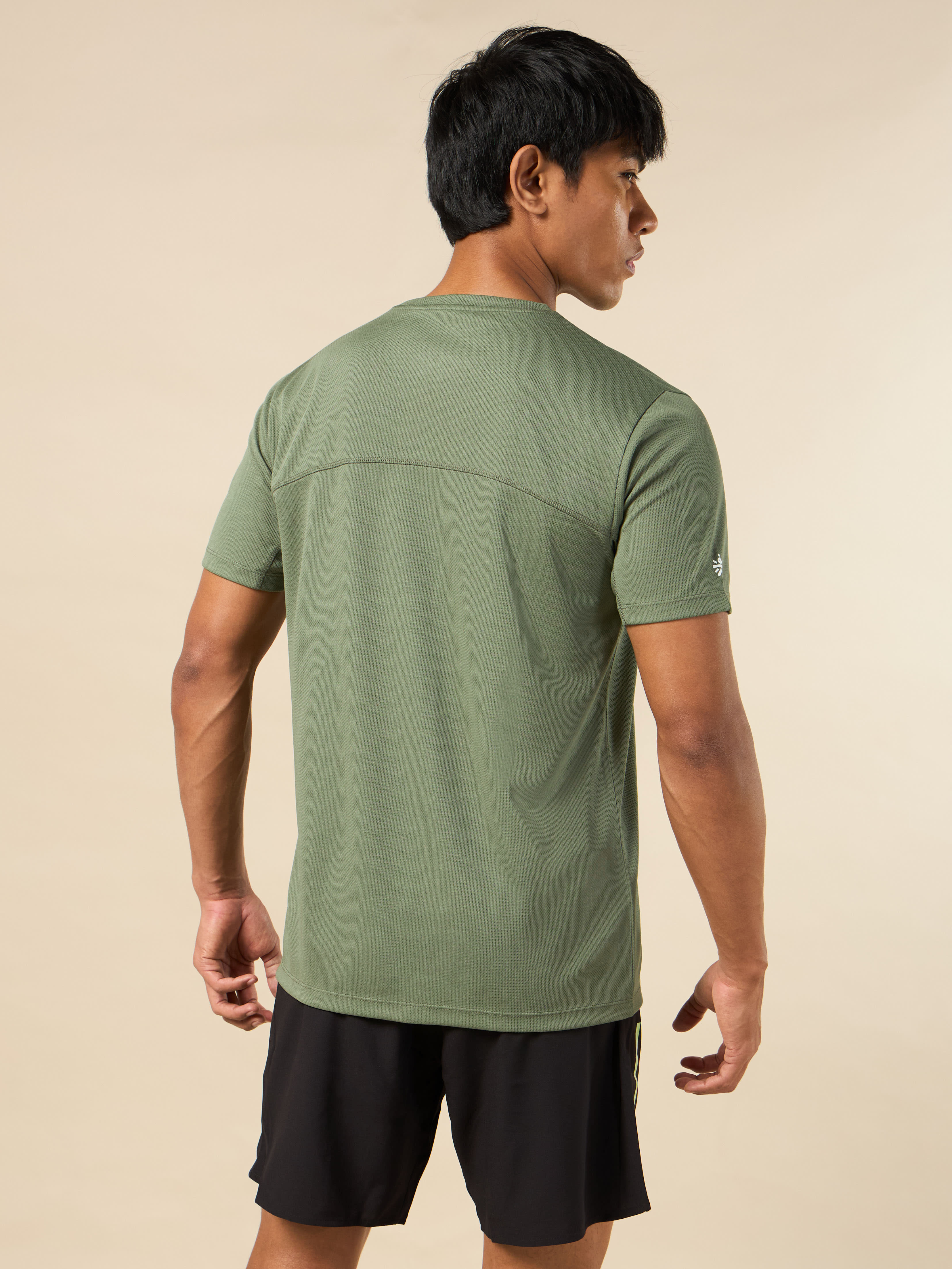 Men Olive Gear Up Performance T-shirt - Image 6