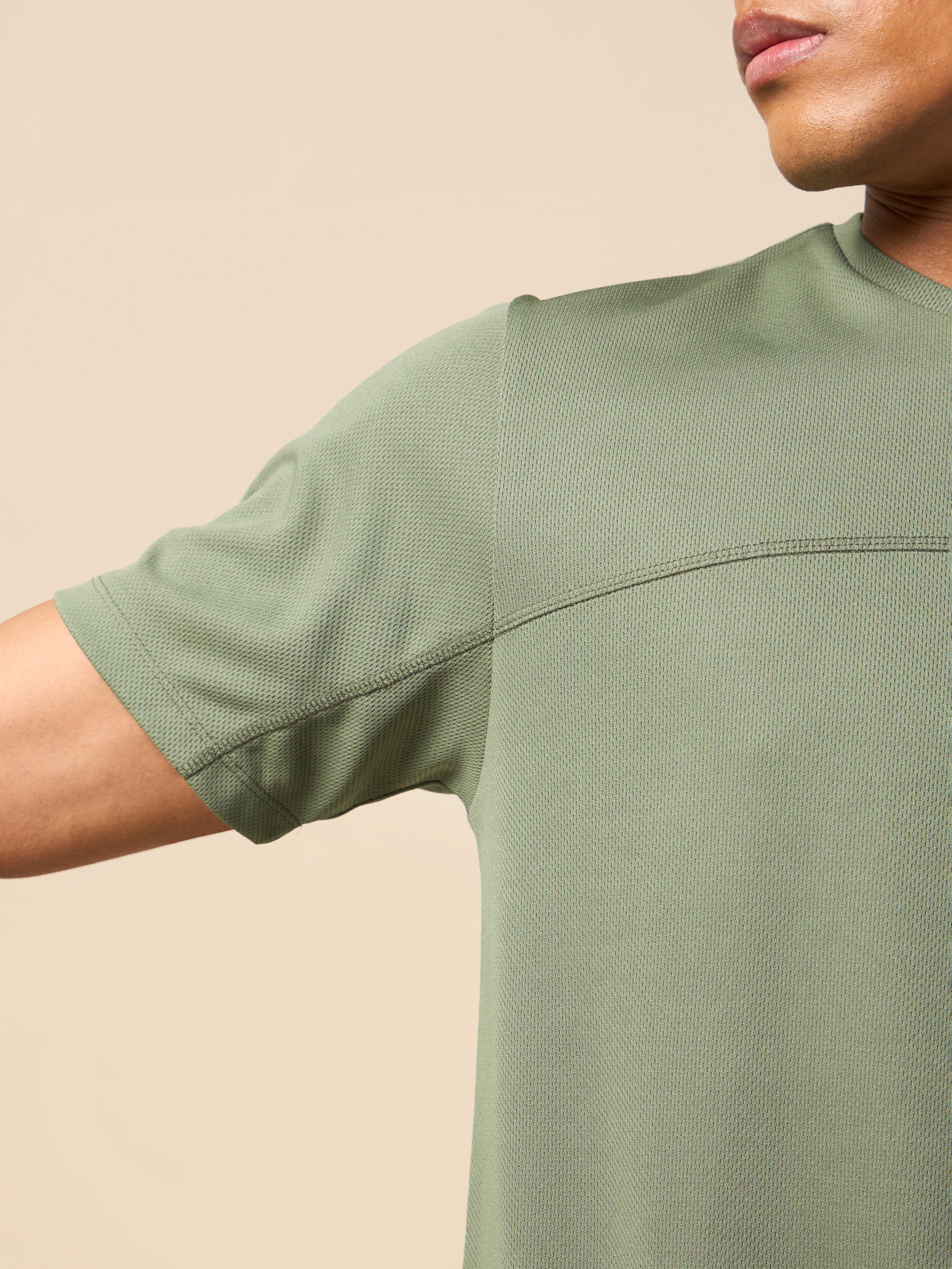 Men Olive Gear Up Performance T-shirt - Image 9