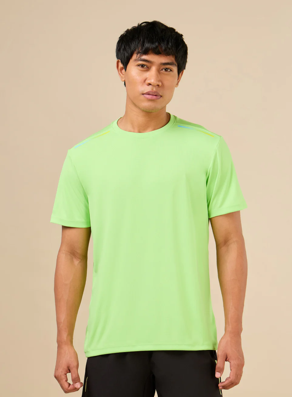 Men's All Round Green Workout T-shirt - Image 4