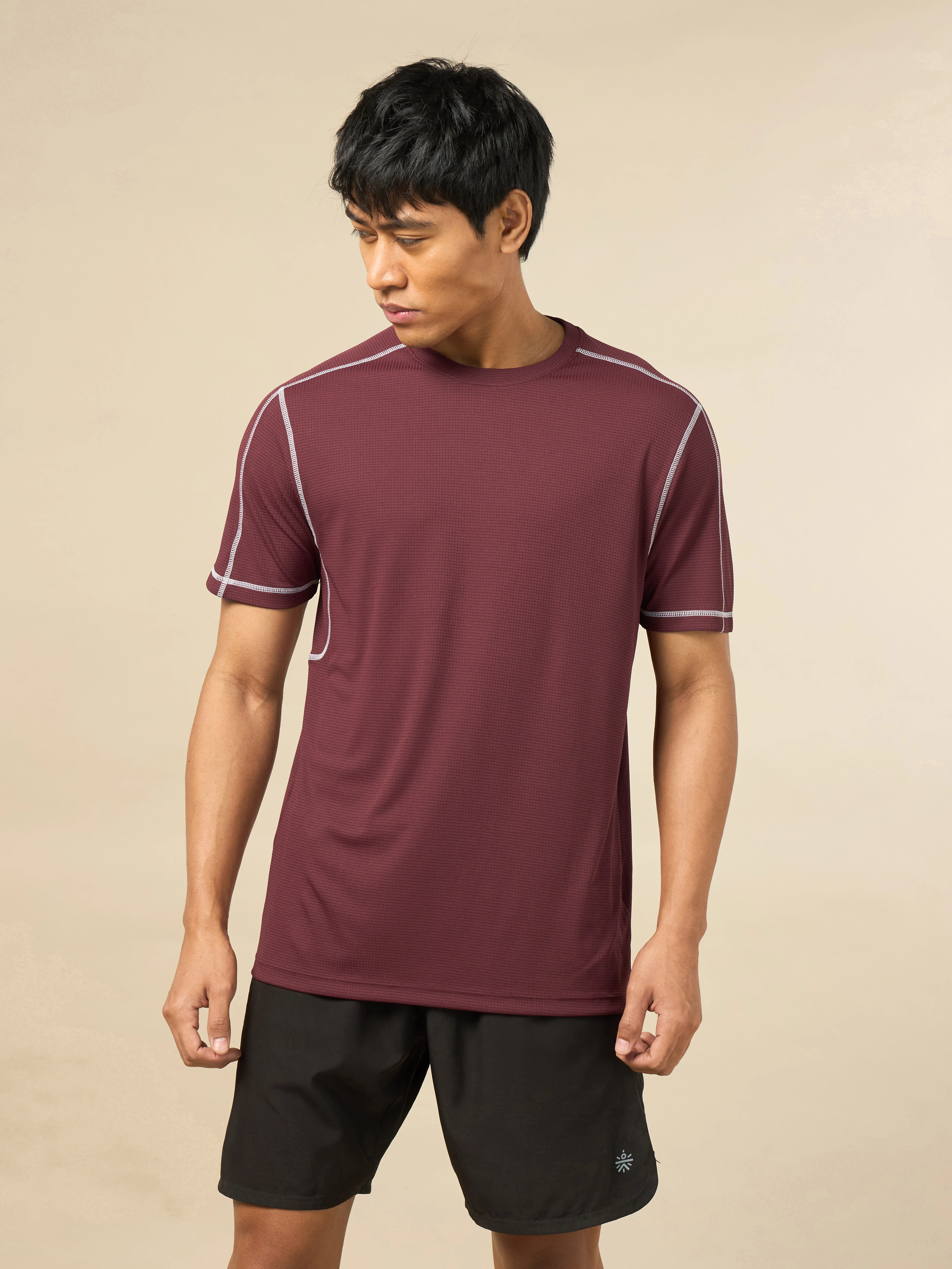 Men's All Round Red Workout T-shirt - Image 4