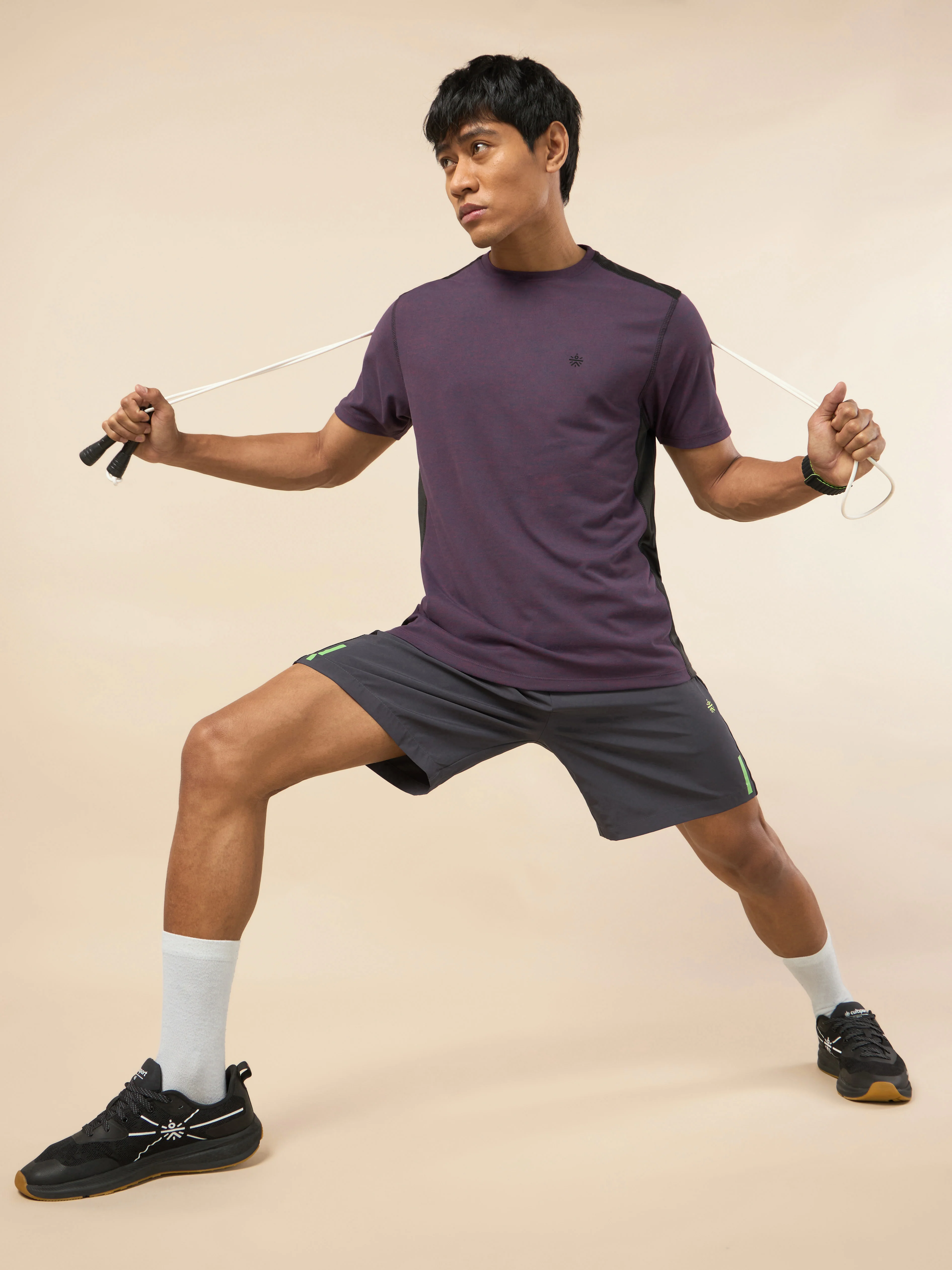 Men's Amp Up Purple Comfortech T-shirt - Image 2
