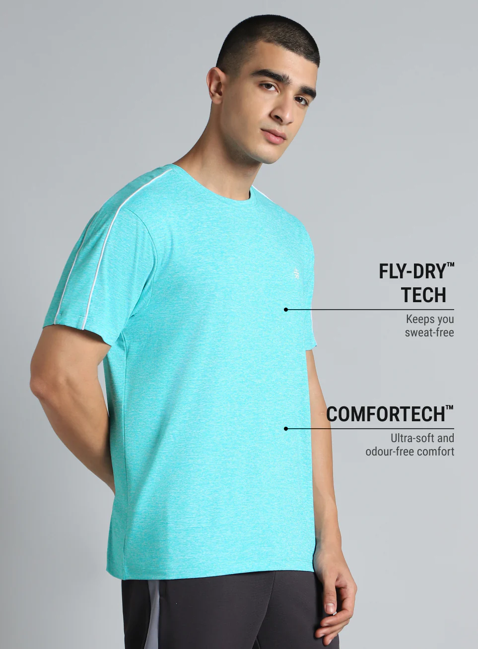 Men's Aqua Active Day COMFORtech T-shirt - Image 5