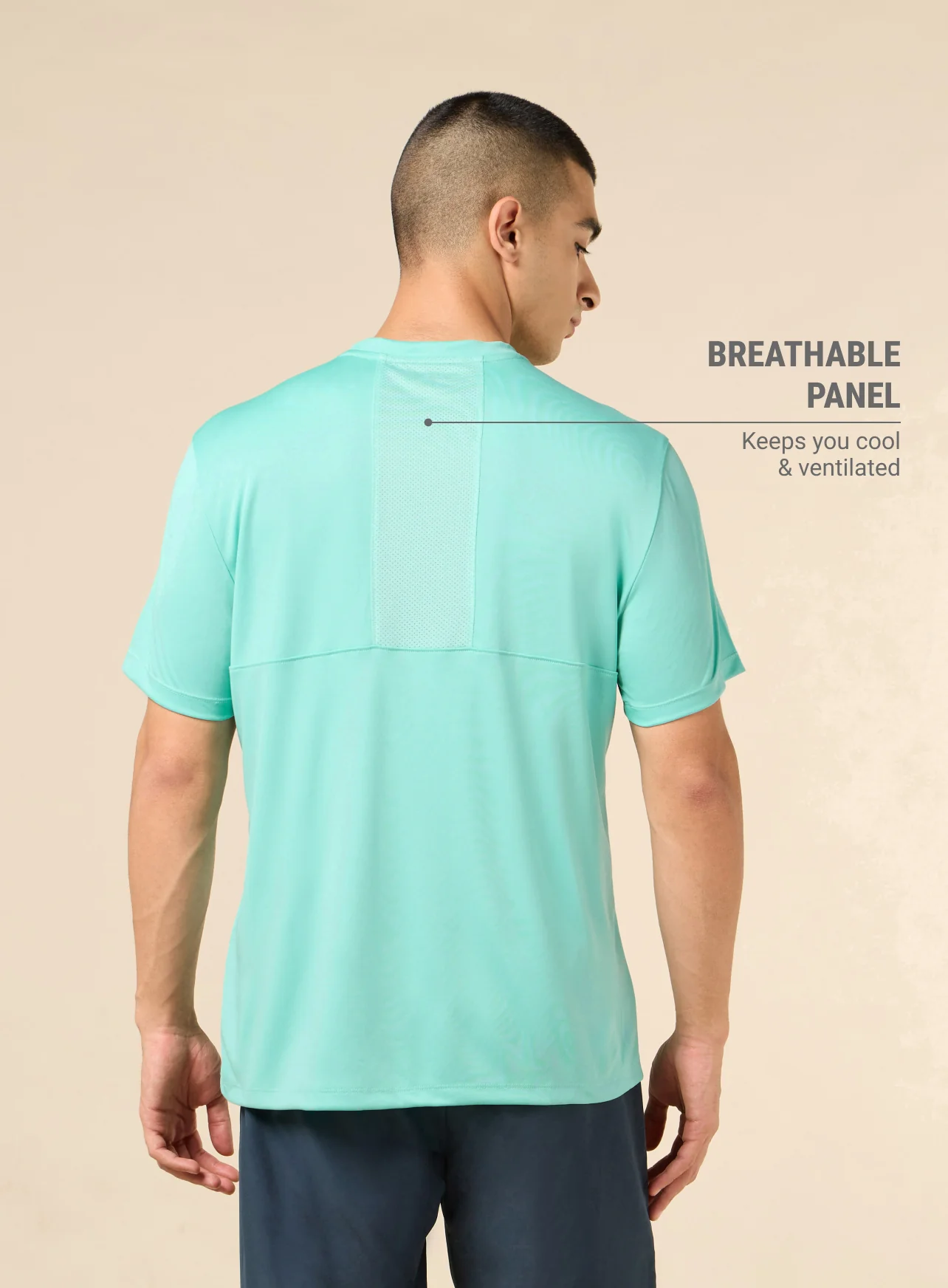 Men's Aqua All Sport Training T-shirt - Image 5