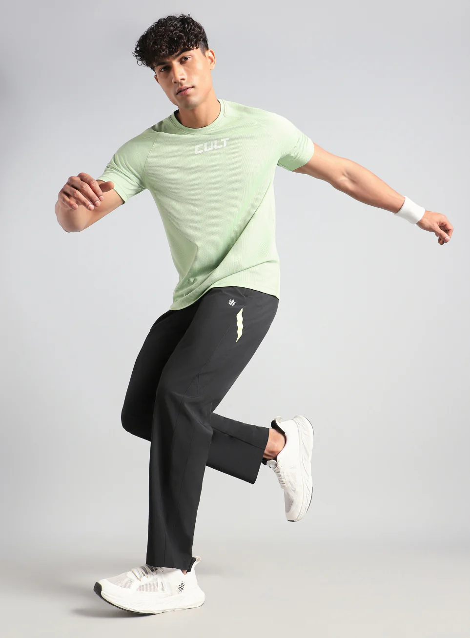 Men's Back Straight Fit Power Pop Trackpants - Image 2