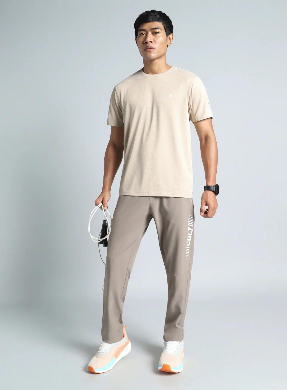 Men's Beige Active Day COMFORtech T-shirt - Image 3