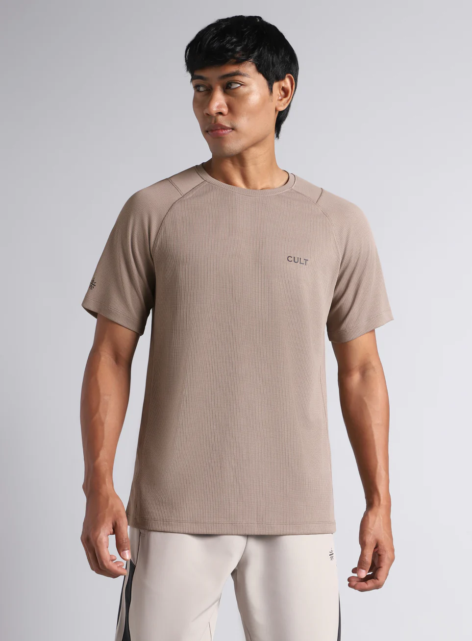 Men's Beige All Format Training T-shirt - Image 4