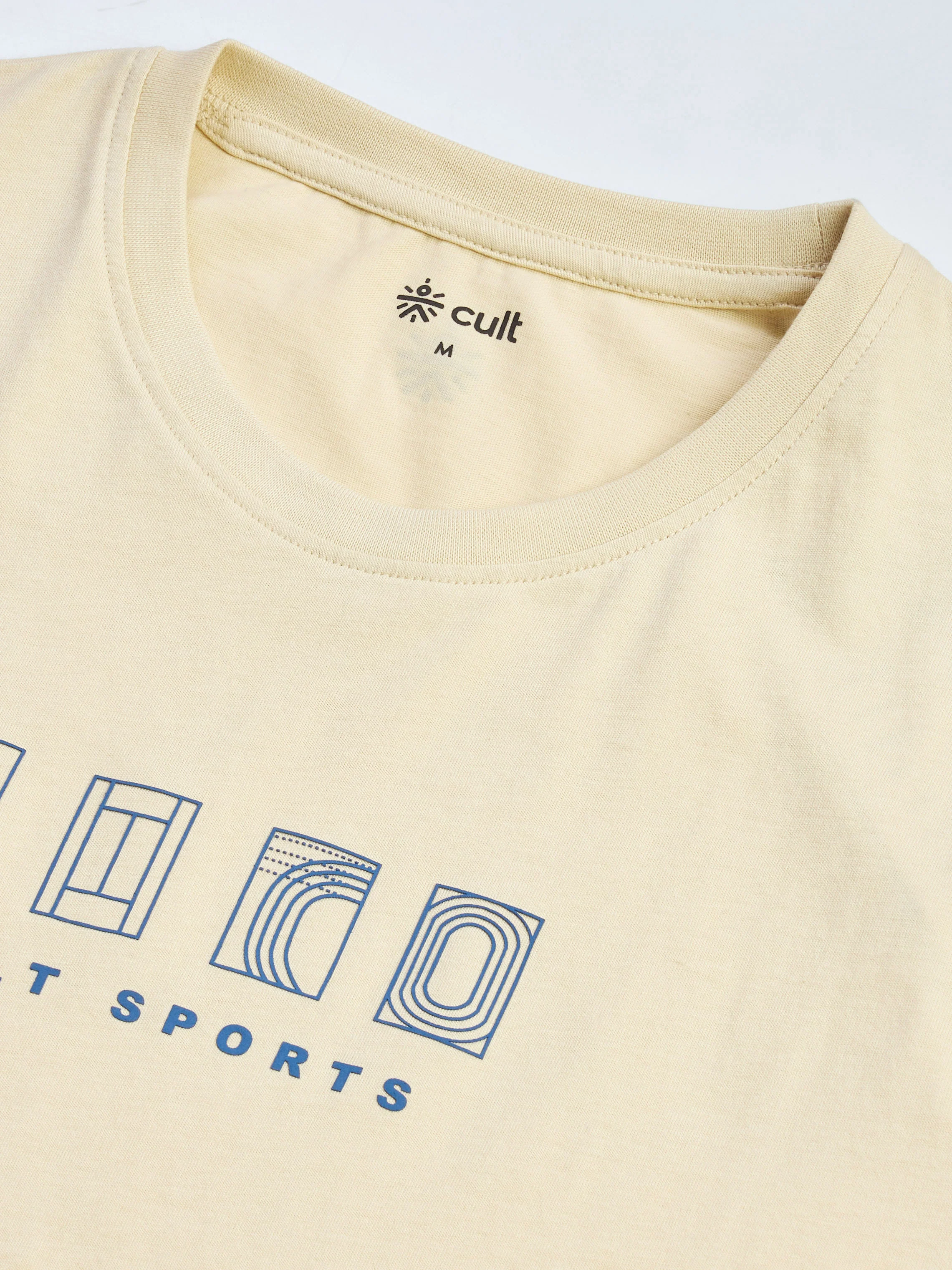 Men's Beige Cult Sport's Club T-shirt - Image 8