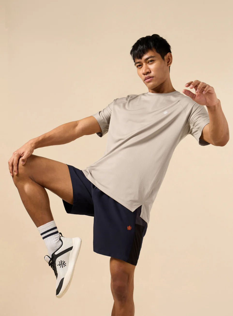 Men's Beige Functional Training T-shirt - Image 3