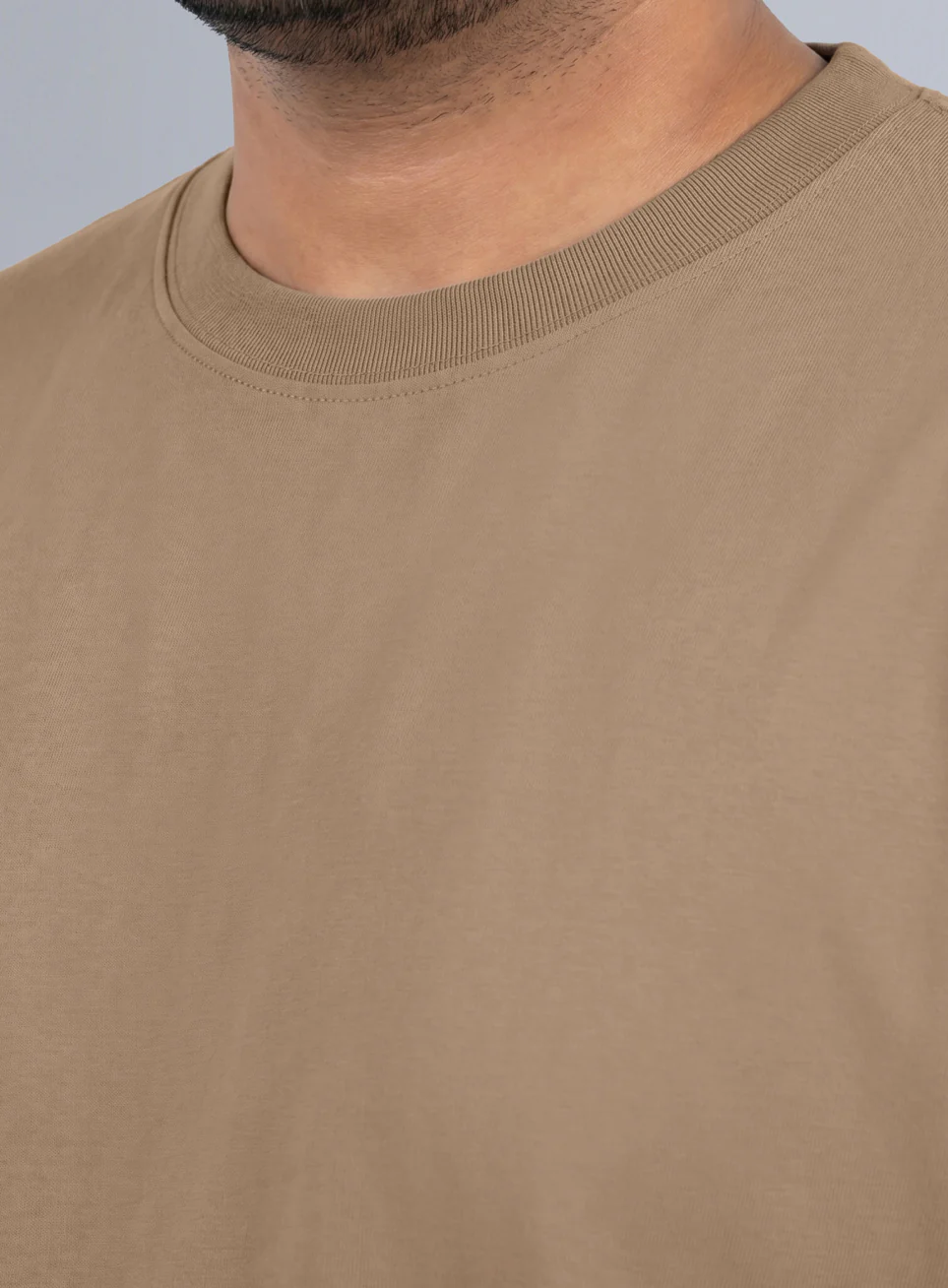 Men's Beige One More Rep Graphic Plus Size Oversized Fit T-shirt - Image 7